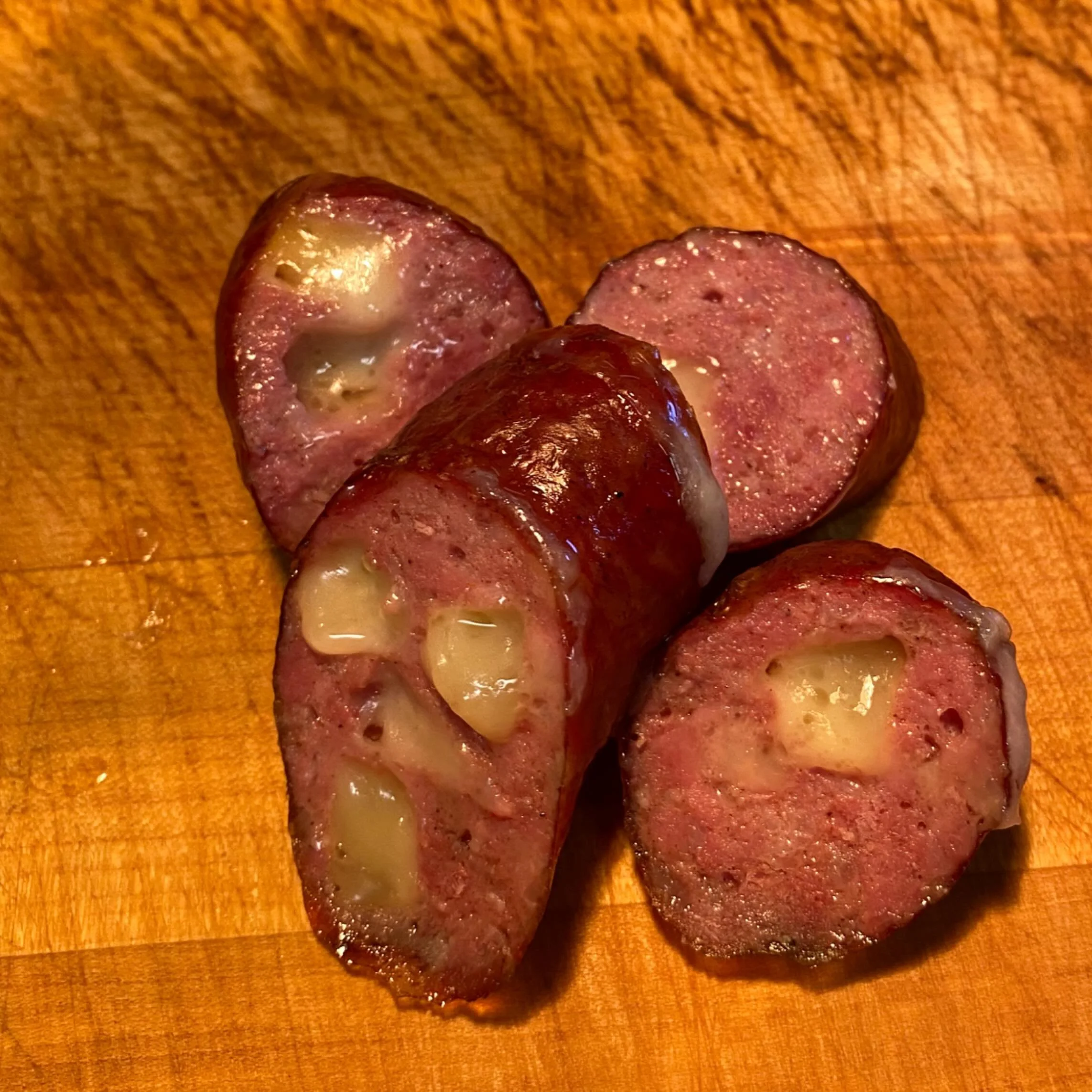 Last weekend to try the Swiss Knacker sausage of the month! 

Weekend specials:
Friday (11am-7pm)
Smoked burgers (lunch only) 
Smoked Chicken (starting at 3PM)

Saturday (11am-7pm)
Burnt ends 

Sunday (11am-3pm)
Loaded Potatoes