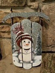 Snowman and Sled
