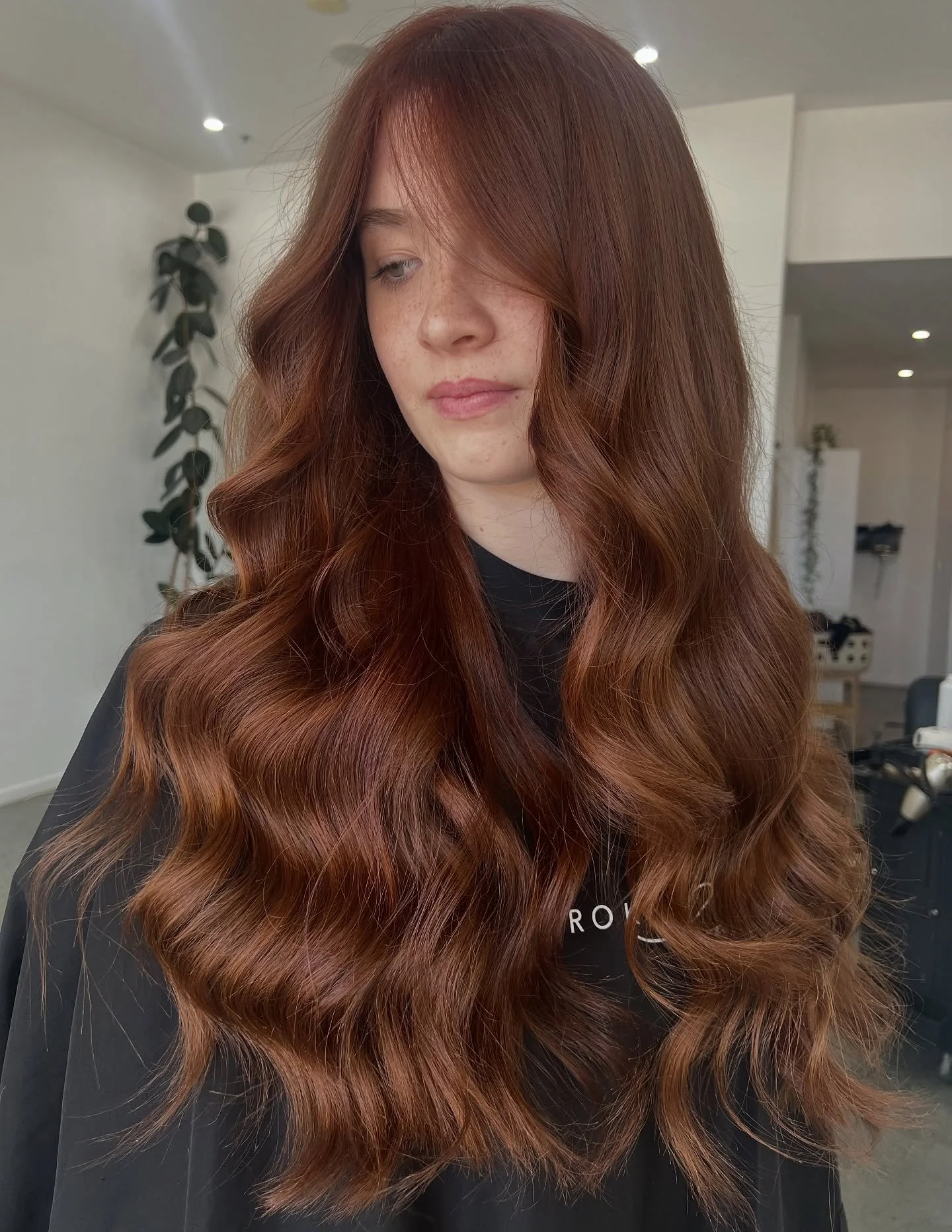 Turning up the heat with this copper bombshell moment 🔥