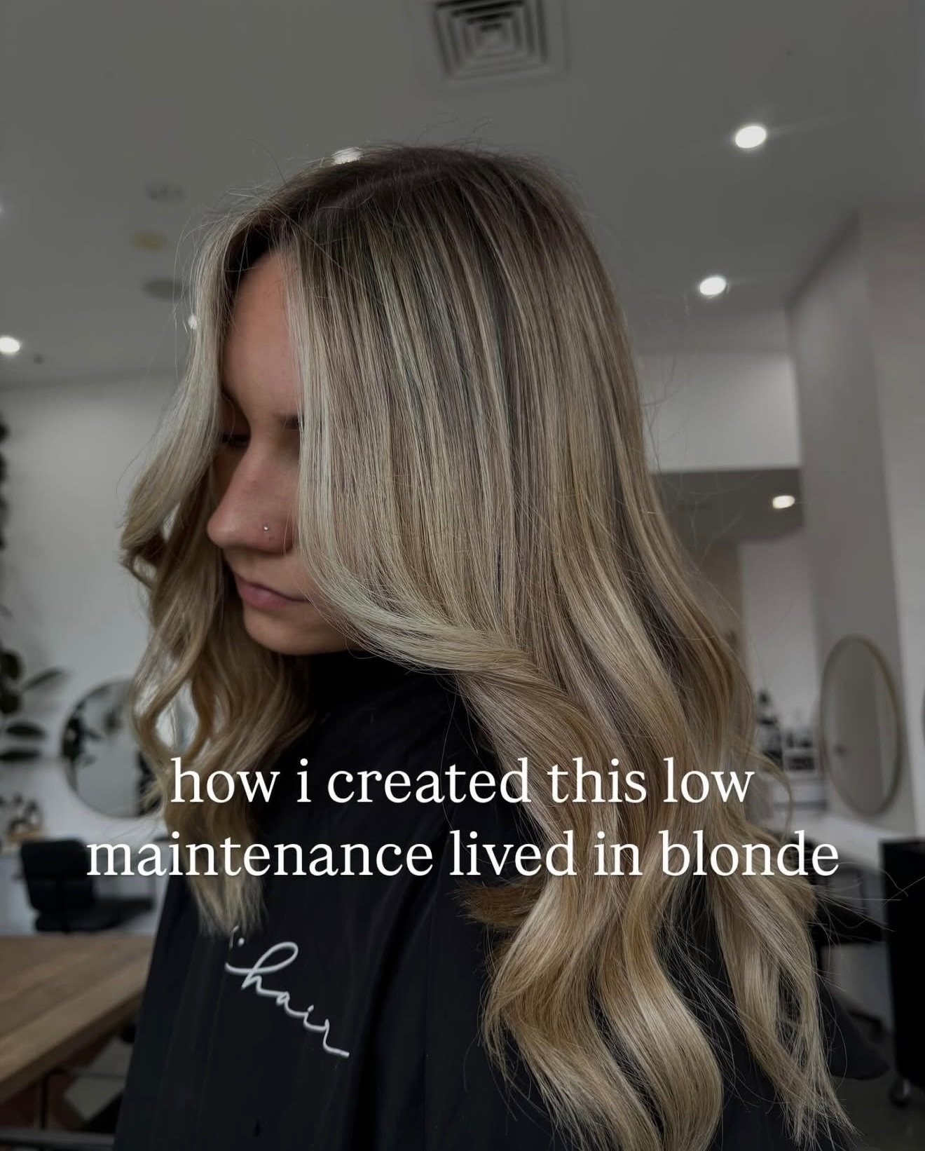 From washed out warm blonde to bright &amp; creamy lived in blonde✨

Step by step on how this stunning lived in blonde was created!
