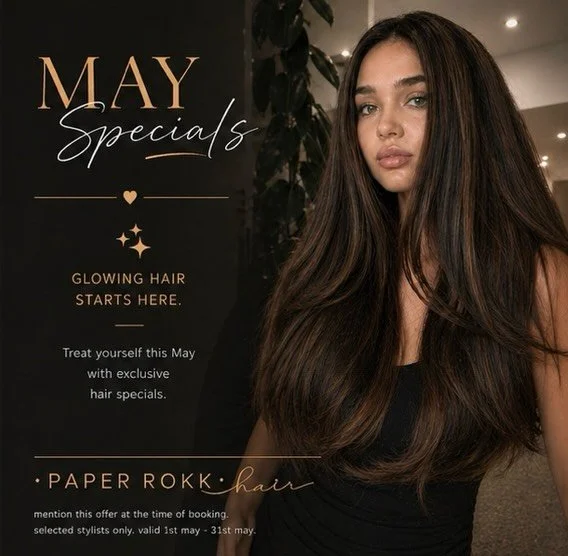 May just got a glow up ✨
Our May specials are here and they are too good to miss. Whether you&rsquo;re after a full refresh or just a little pick me up, we have you covered 👏

📍 Book online, DM or call the salon to book 
📅 Valid 1st-31st May