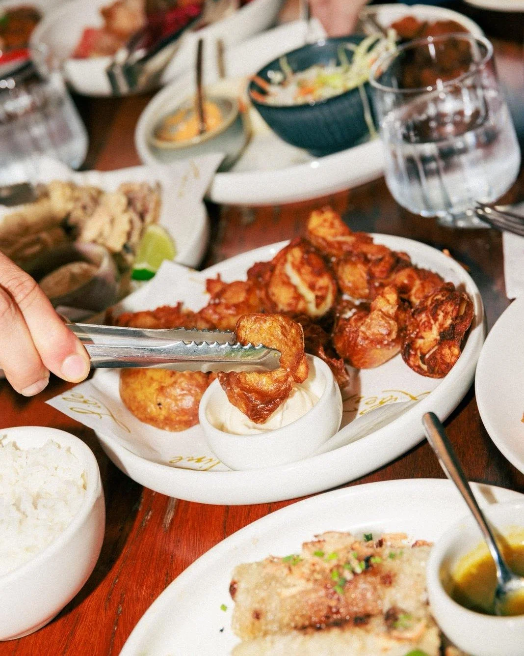Golden, crispy, and impossible not to share. These smashed chat potatoes with hickory mayo are Saturday night perfection 🤌🔥 Who&rsquo;s grabbing the next bite?

#itslibertimebaby

Call (07) 3367 3353 or book online at www.libertine.net.au
Located a