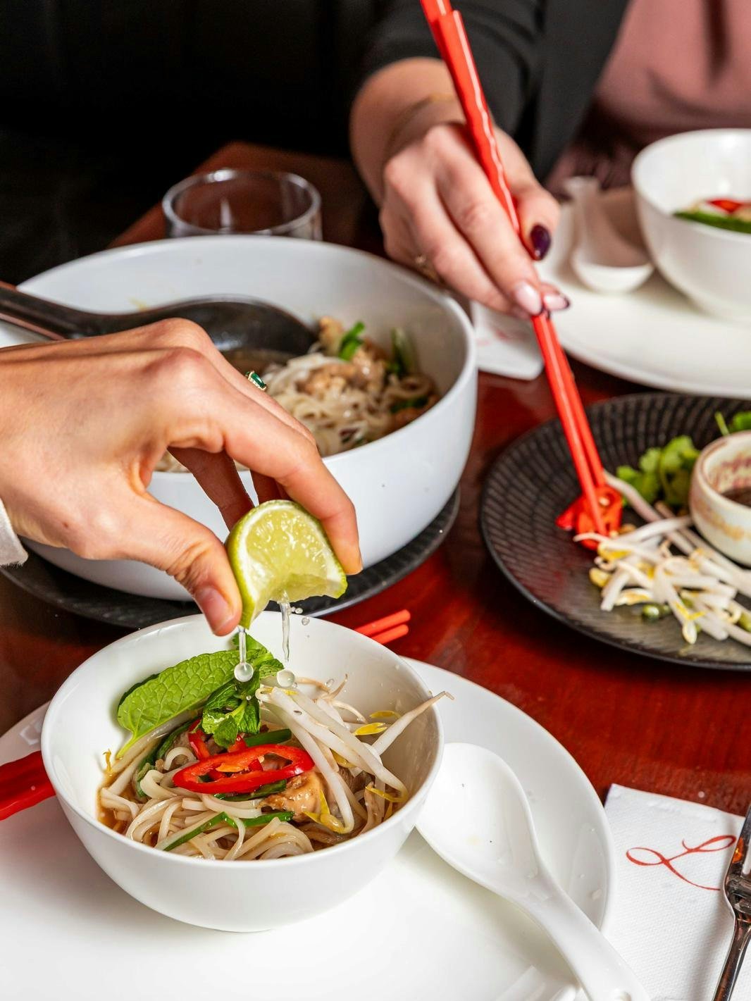 Tuesdays = PHOMO night 🍜💃

PHOMO returns tonight from 5pm! Come on down and grab a steaming bowl of Lemongrass Chicken or Shaking Pepper Beef, paired with an ice-cold Sapporo, a crisp wine or a refreshing non-alc spritz &mdash; all for just $29

Sl