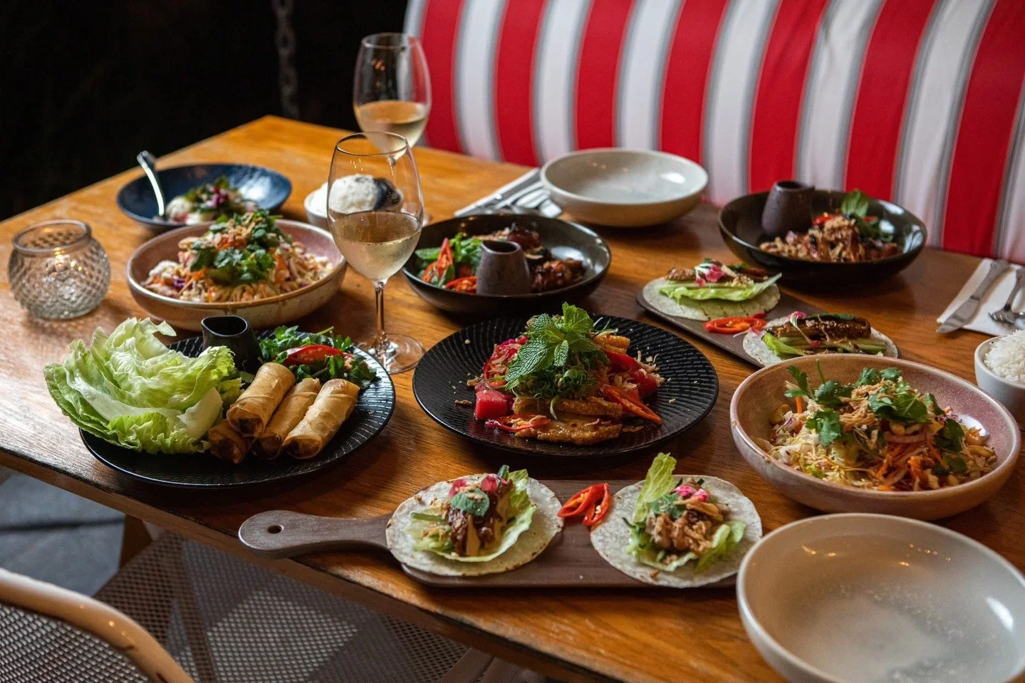 Big spread, bigger energy 🌶️🔥
We&rsquo;re back tonight from 5pm with bold flavours, full tables and cocktails ready to pour

Settle in with our $49pp Wednesday* Banquet, Baby! and turn your midweek into a proper Libertine night 💃🥢

#itslibertineb