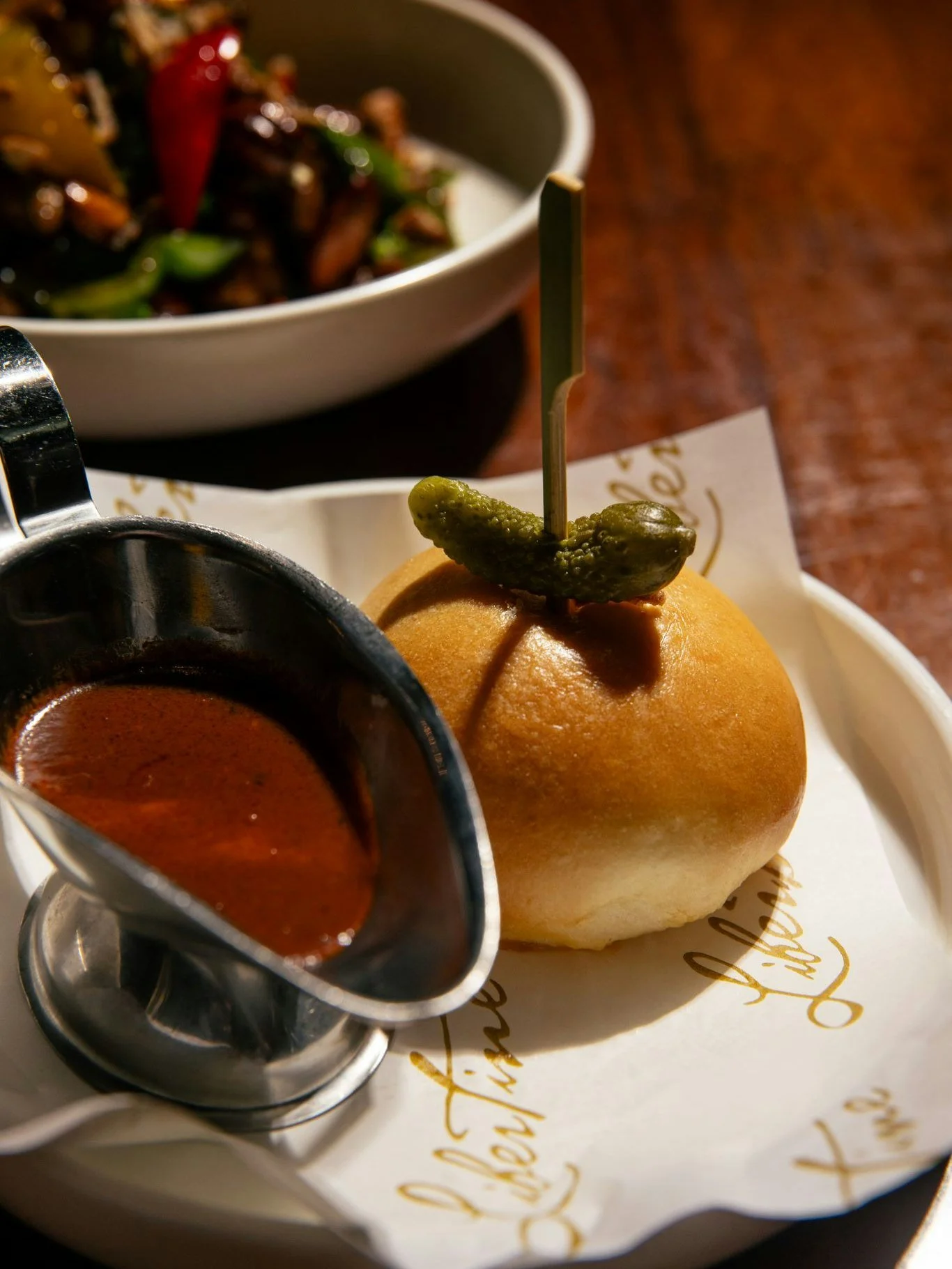 From the streets of France and Vietnam to the Libertine kitchen 💋

Beef Bourguignon Milk Bun with cornichon and rich bourguignon sauce bringing all the saucy goodness 🤤

Book your table, order a banquet and settle in for a proper feast ~ then add a