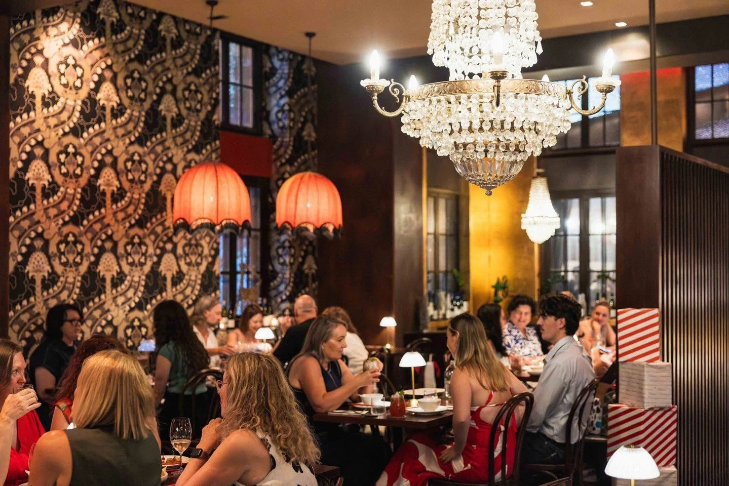 Back tonight and the dining room is ready for you 💃

Settle into a booth, gather the crew and dive into bold Libertine flavours. Even better ~ it&rsquo;s Wednesday Banquet, Baby for $49pp*. Doors open 5pm 🔥🥢

#itslibertinebaby

Call (07) 3367 3353