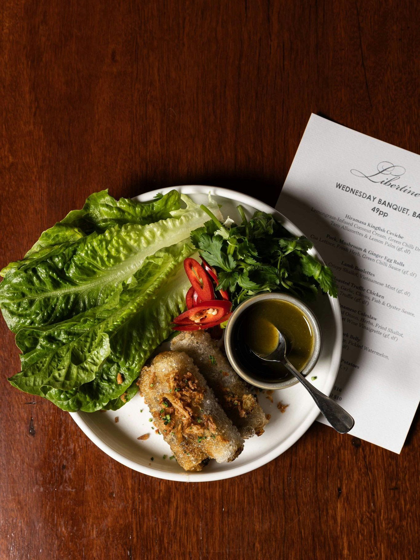 Pork &amp; Ginger Egg Rolls doing what they do best 🤤🔥

Stacked high, served hot and packed with flavour ~ part of our $49pp Wednesday* Banquet, Baby! feast 🥢

Back tomorrow from 5pm, see you? 💃

#livelikelibertine

Call (07) 3367 3353 or book on