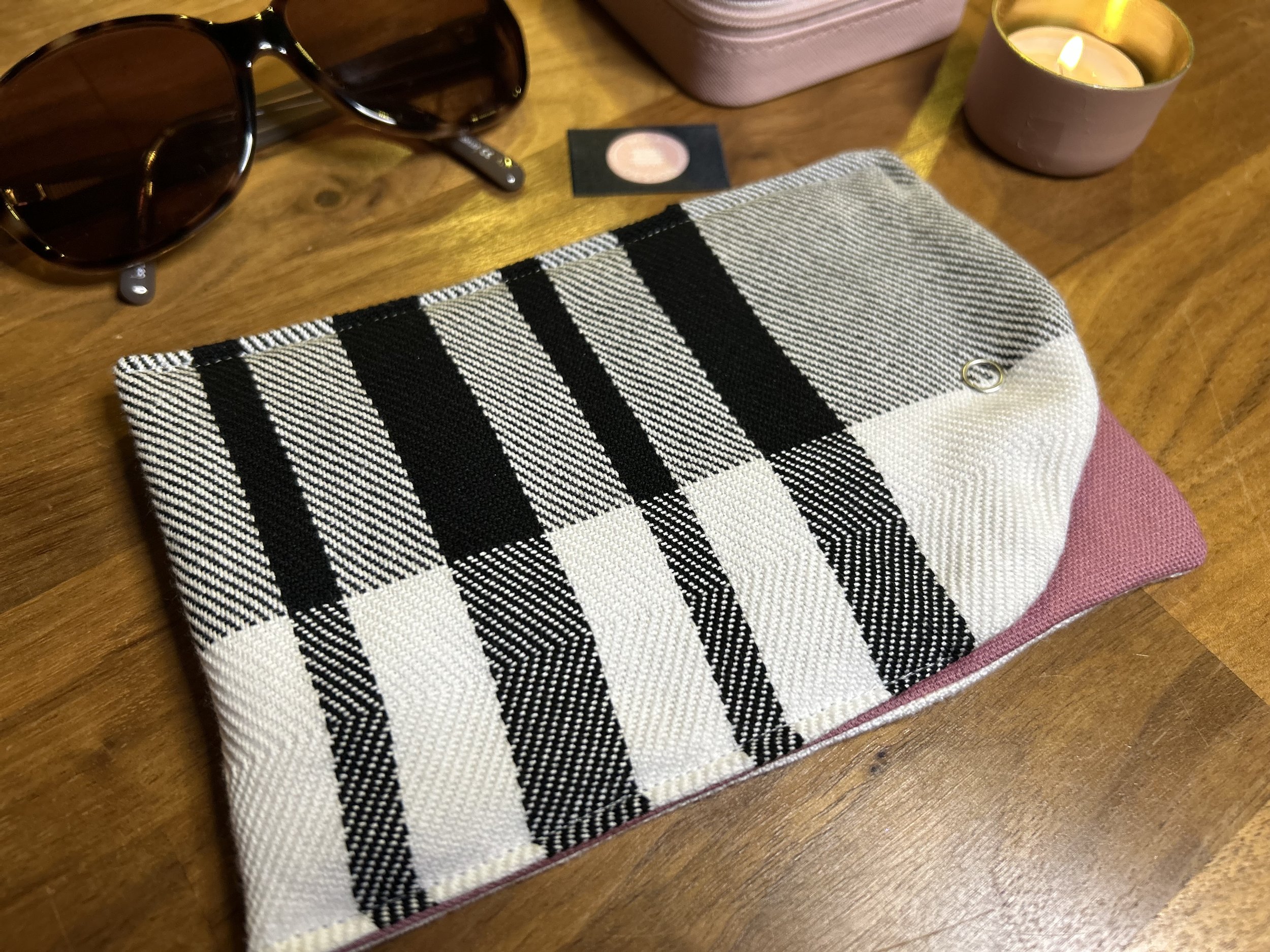 Handwoven cotton pouch