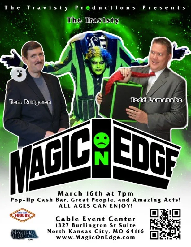 Magic on edge march 16 advert flyer