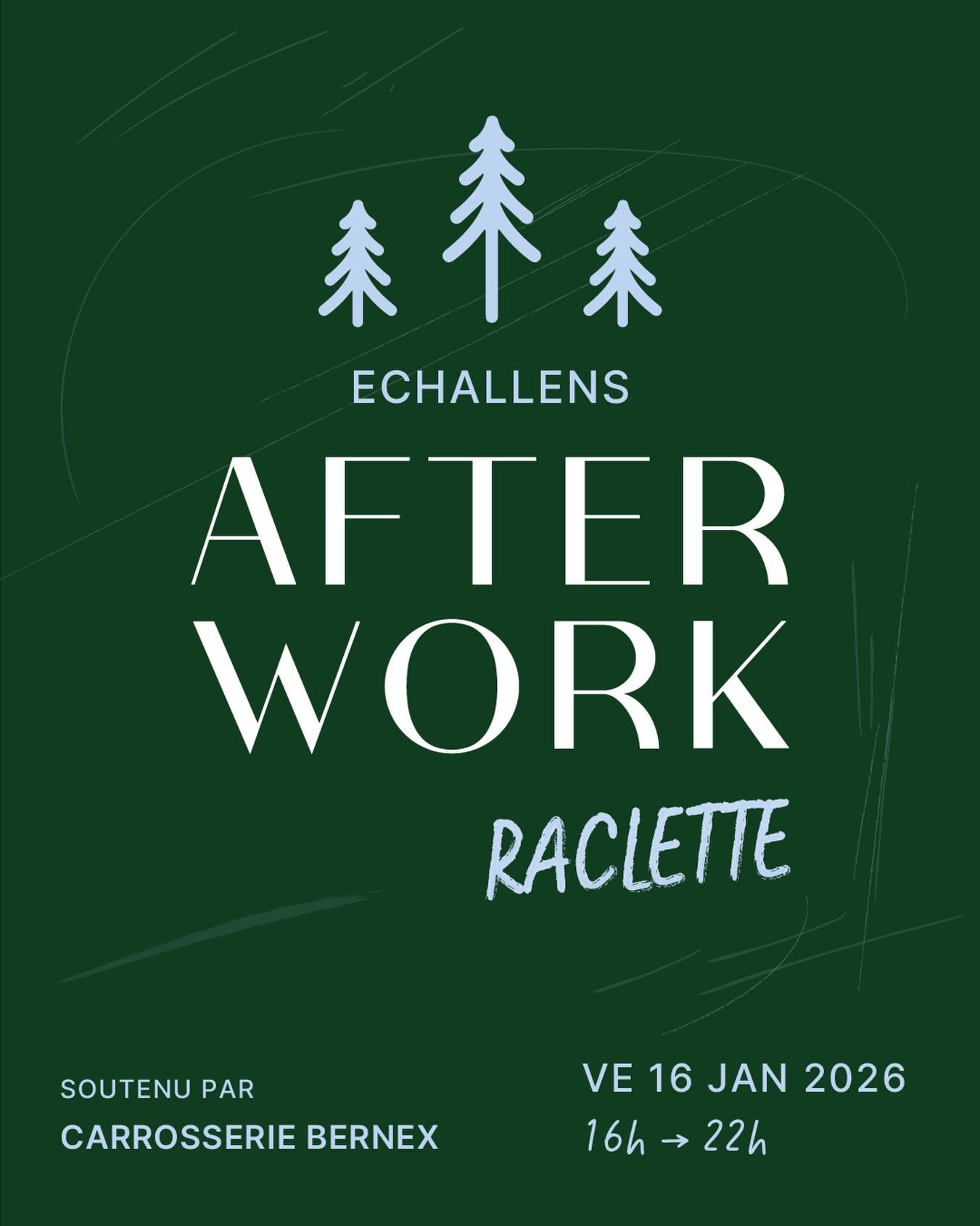 Afterwork-Raclette, derni&egrave;re date !

Et oui... c&rsquo;est d&eacute;j&agrave; le dernier de la saison... C&rsquo;est pour &ccedil;a que vous n&rsquo;avez aucune excuse pour ne pas y &ecirc;tre ! Rendez-vous vendredi 16 janvier de 16h00 &agrave