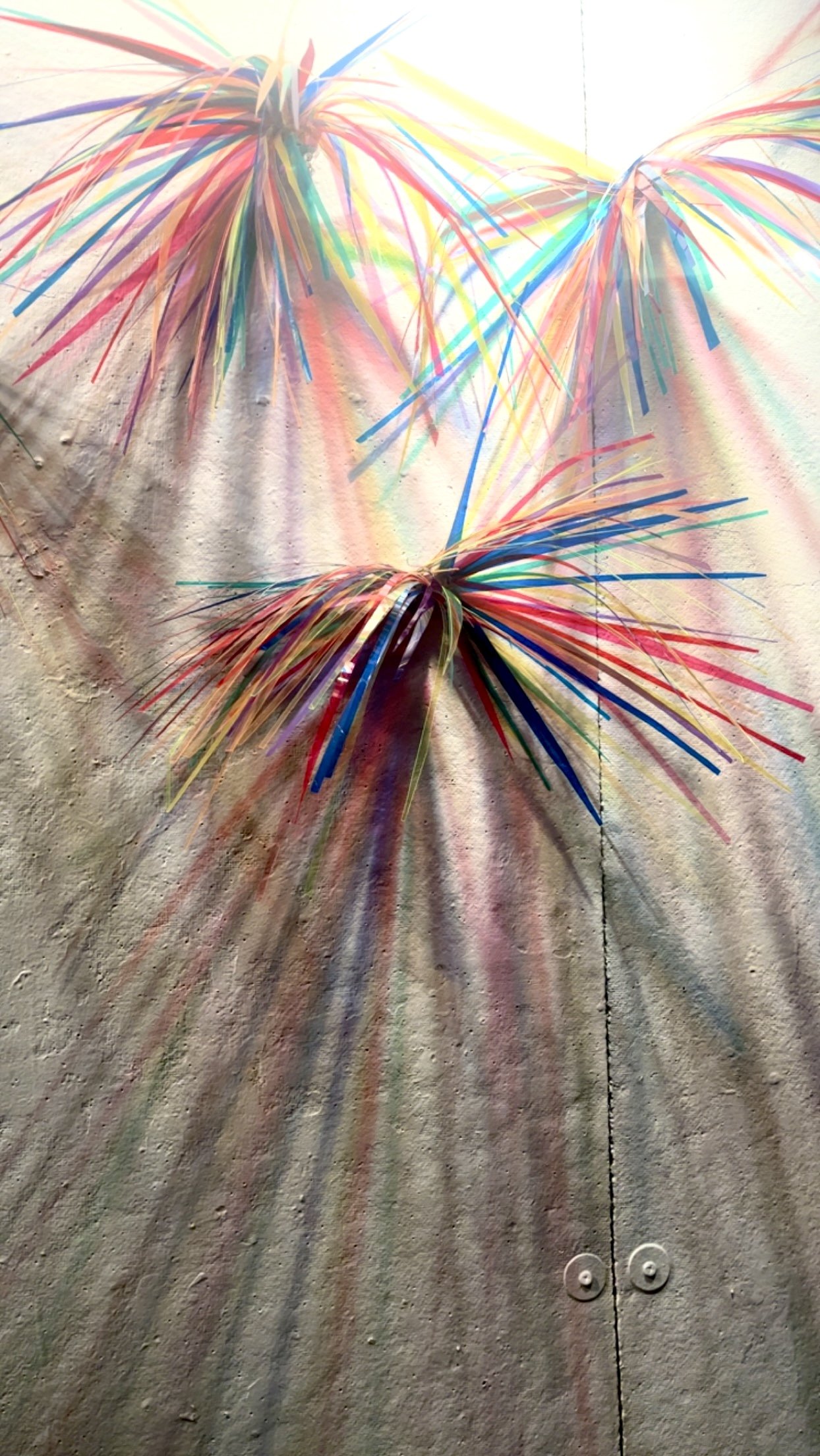 Palms, Plastic film, 2023