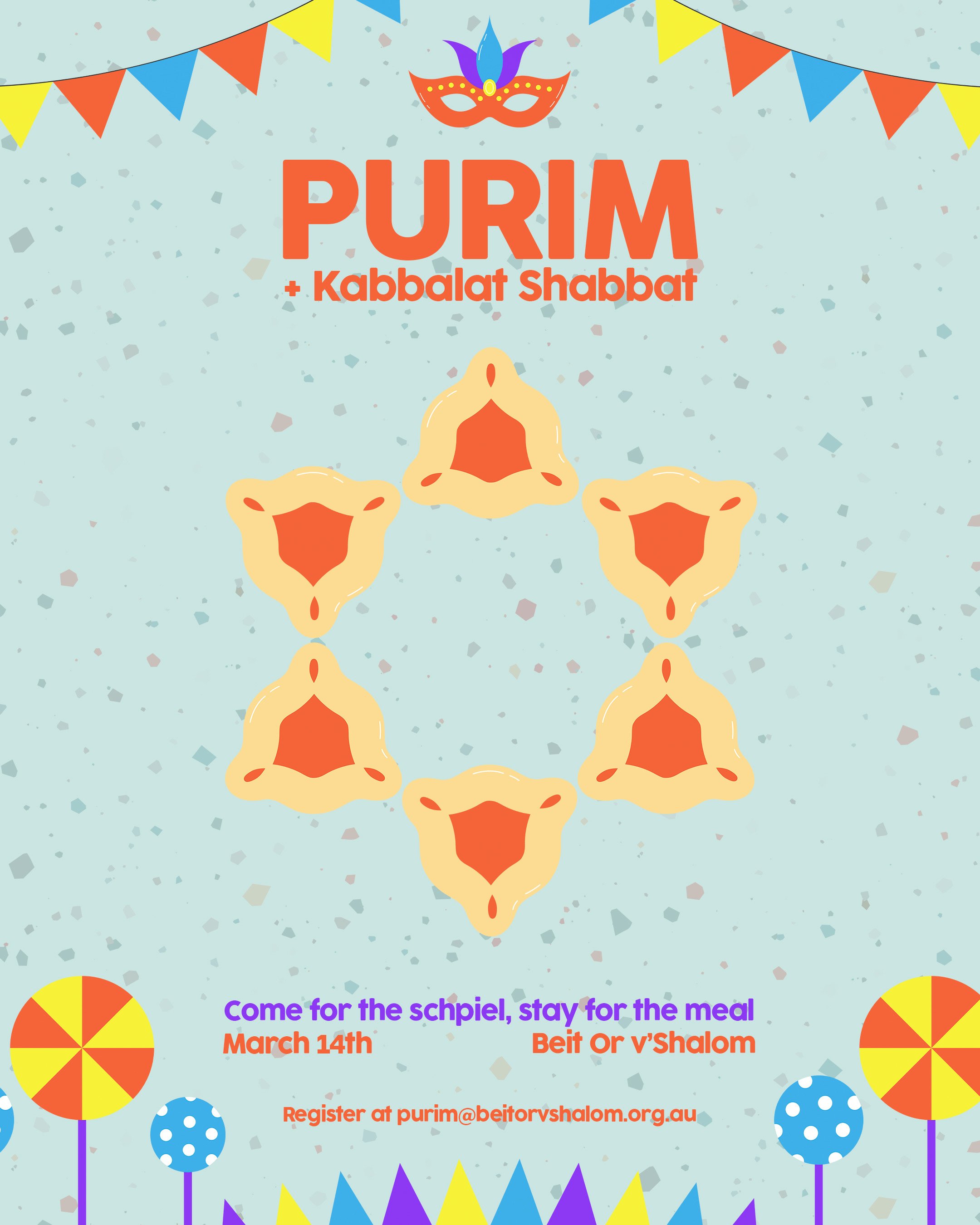 Purim + Kabbalat Shabbat @ Beit Or v’Shalom
