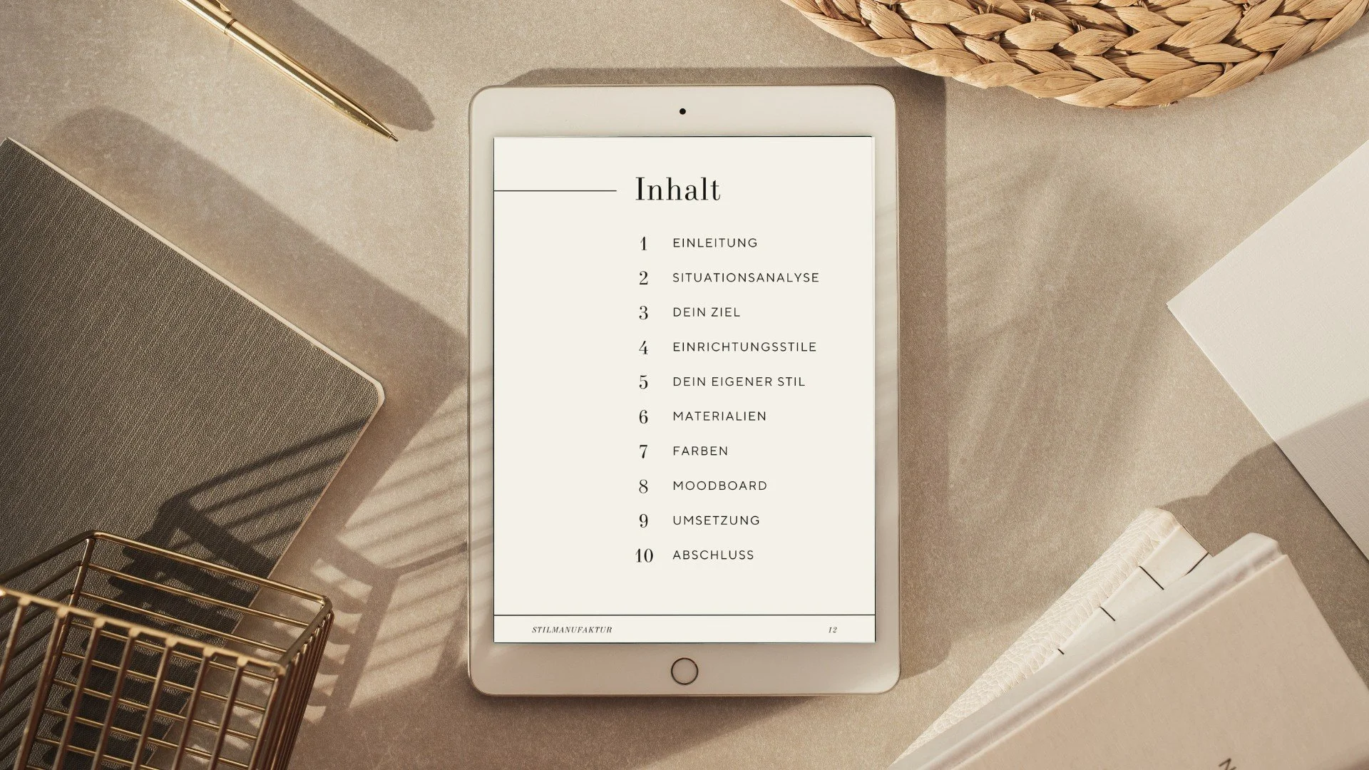 Inhaltsverzeichnis des Workbooks