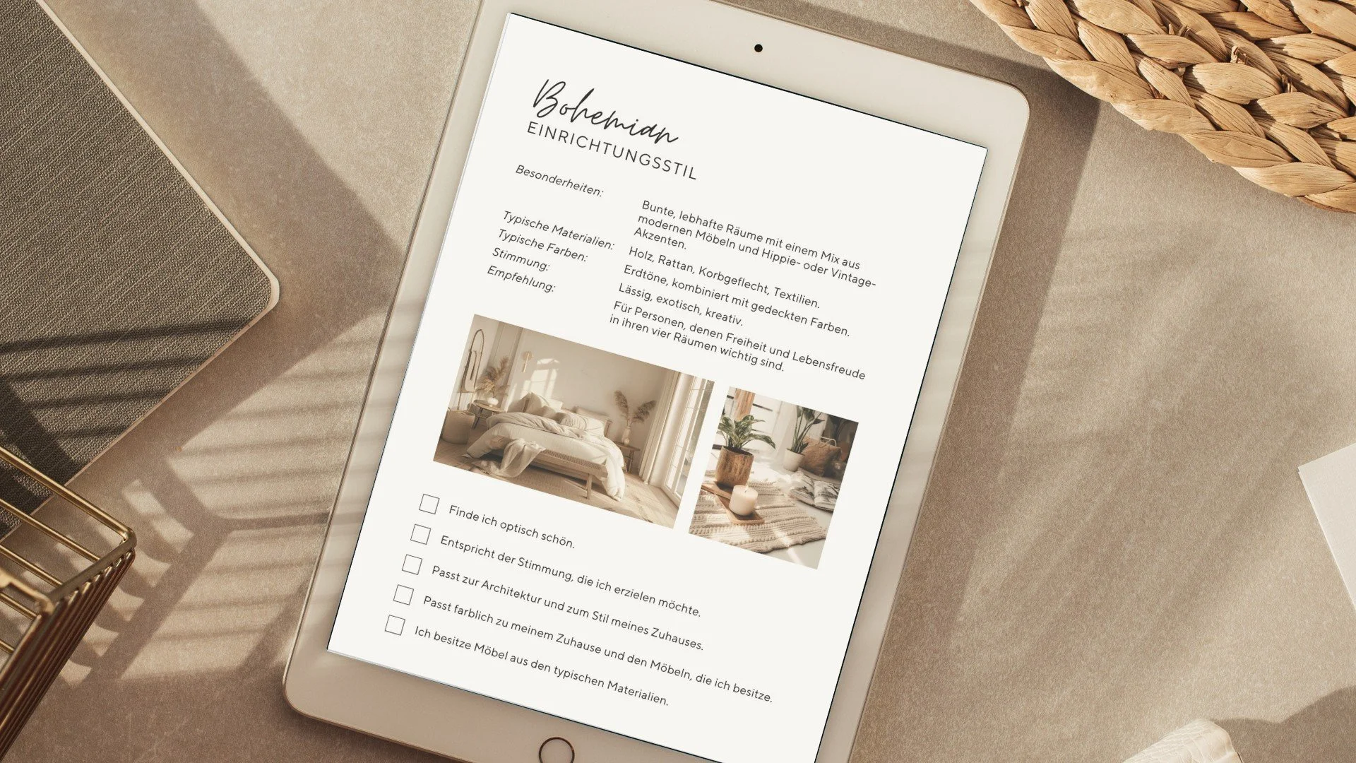 Inhaltsseite der Stilmanufaktur