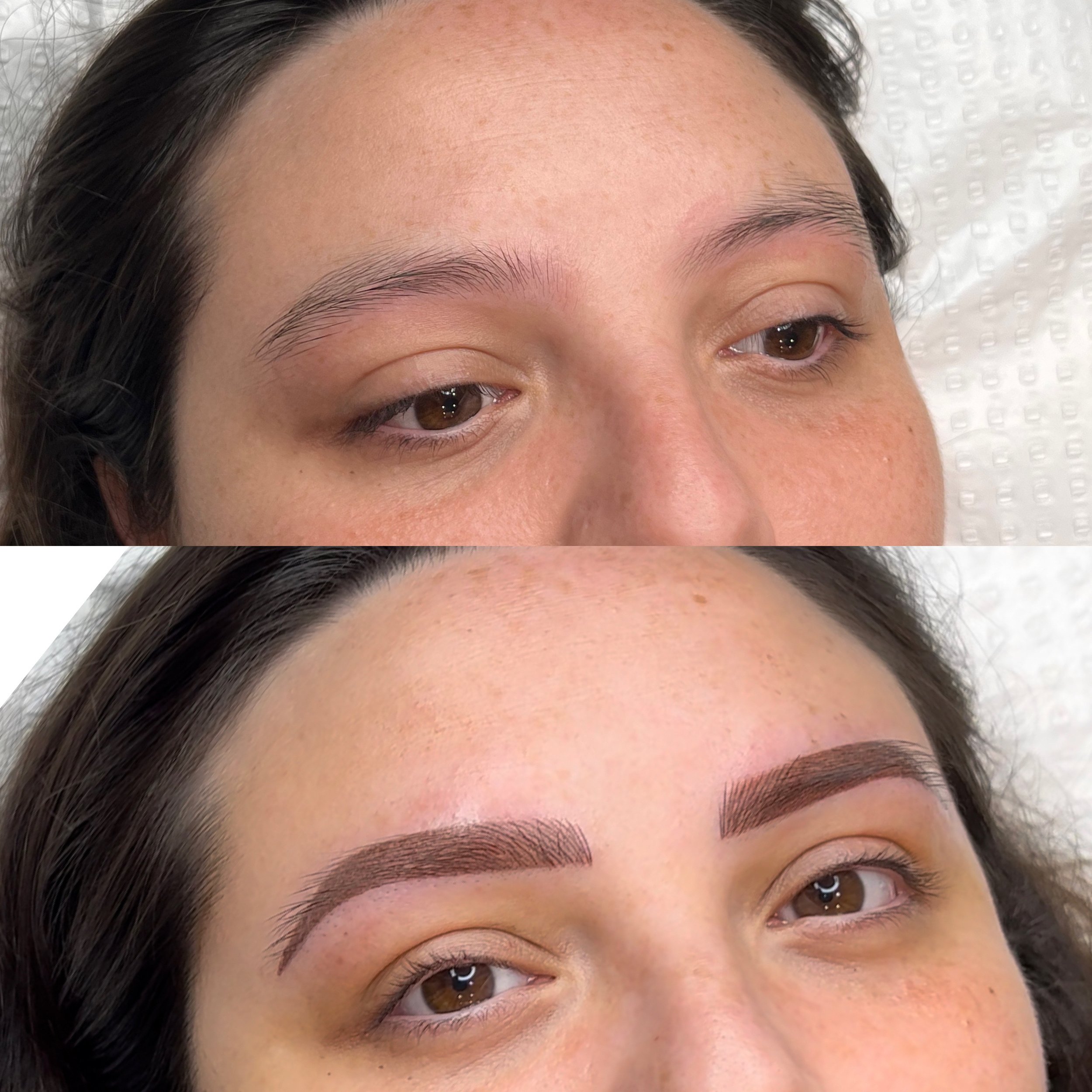 Combination brow tattoo
