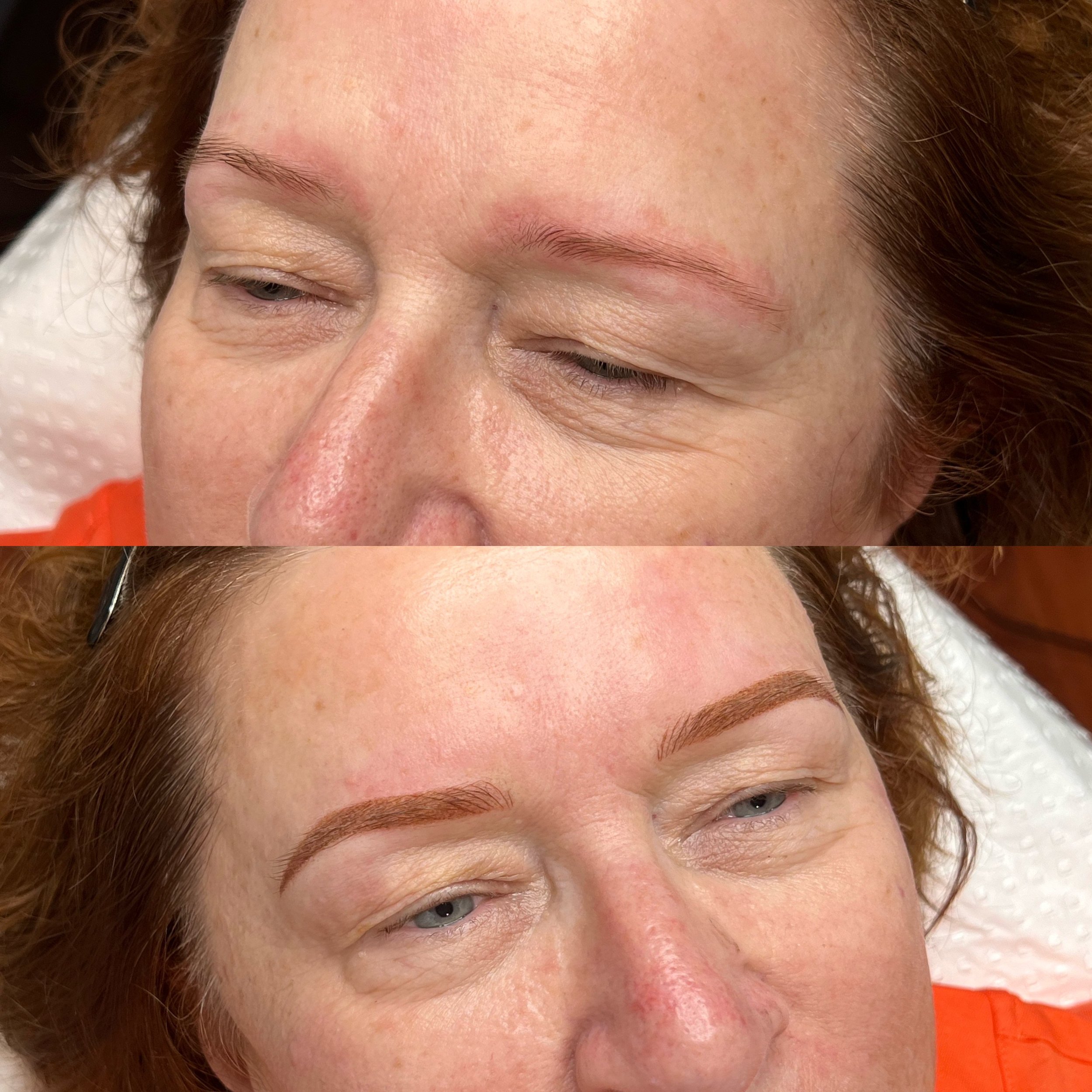 Combination brow tattoo