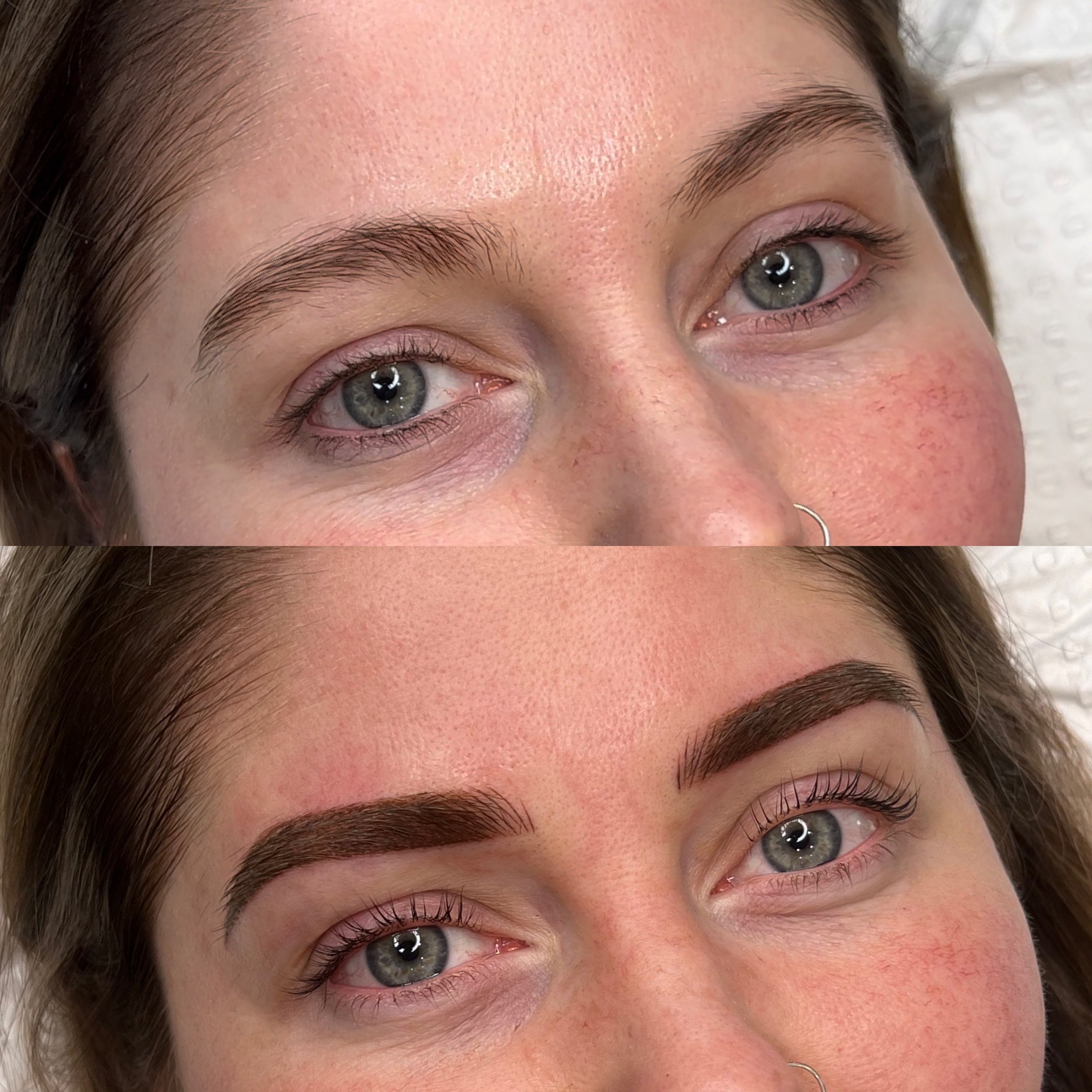 Combination brow tattoo