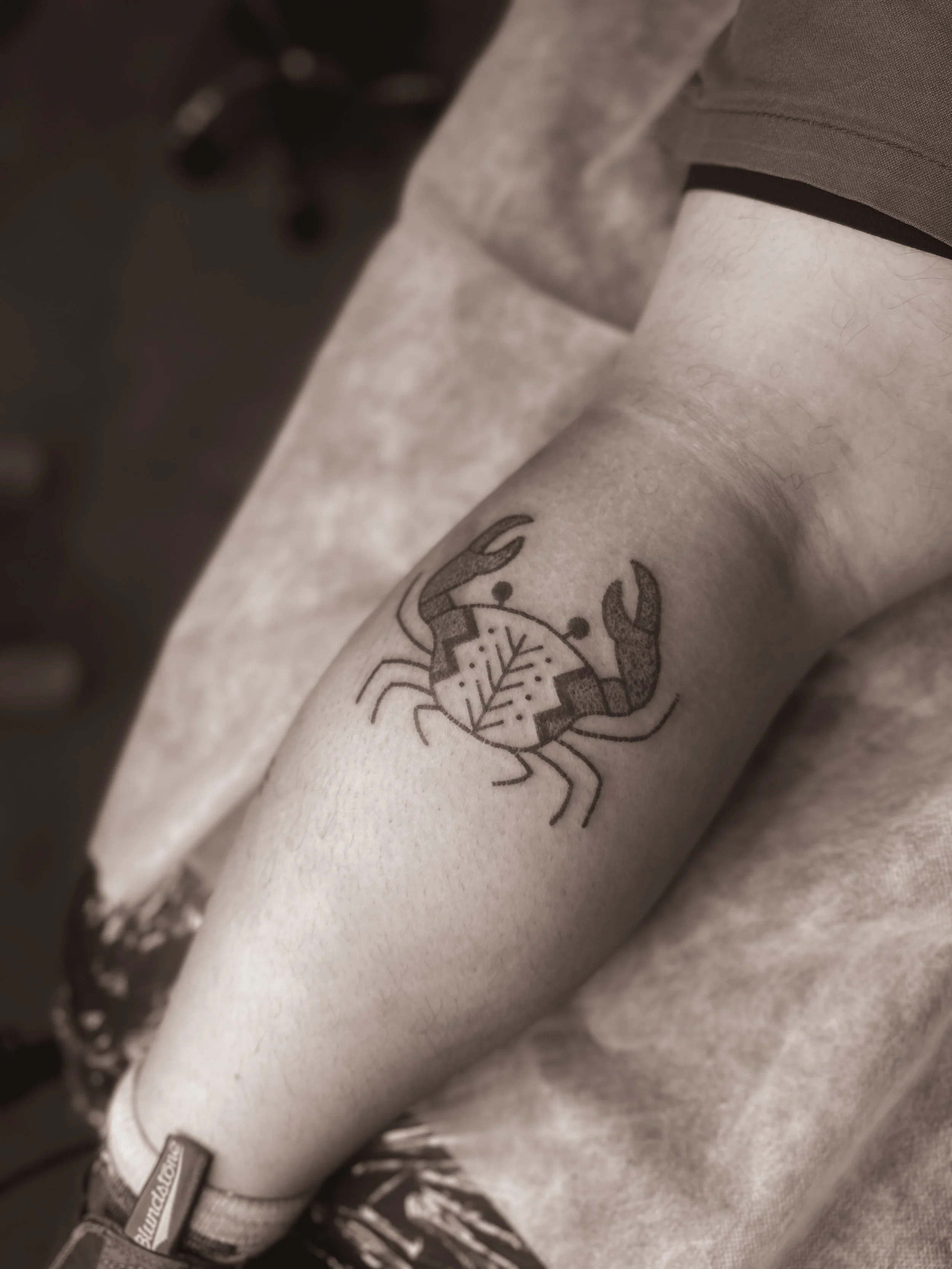 Jurrah Clarita, Kappi Marks, Studio Sunny, handpoked tattoos Sydney, hand poked markings, Filipino tattoos, batek, batok, tatak, magick sigils, intentional markings, women-owned studio space, Pyrmont Sydney NSW