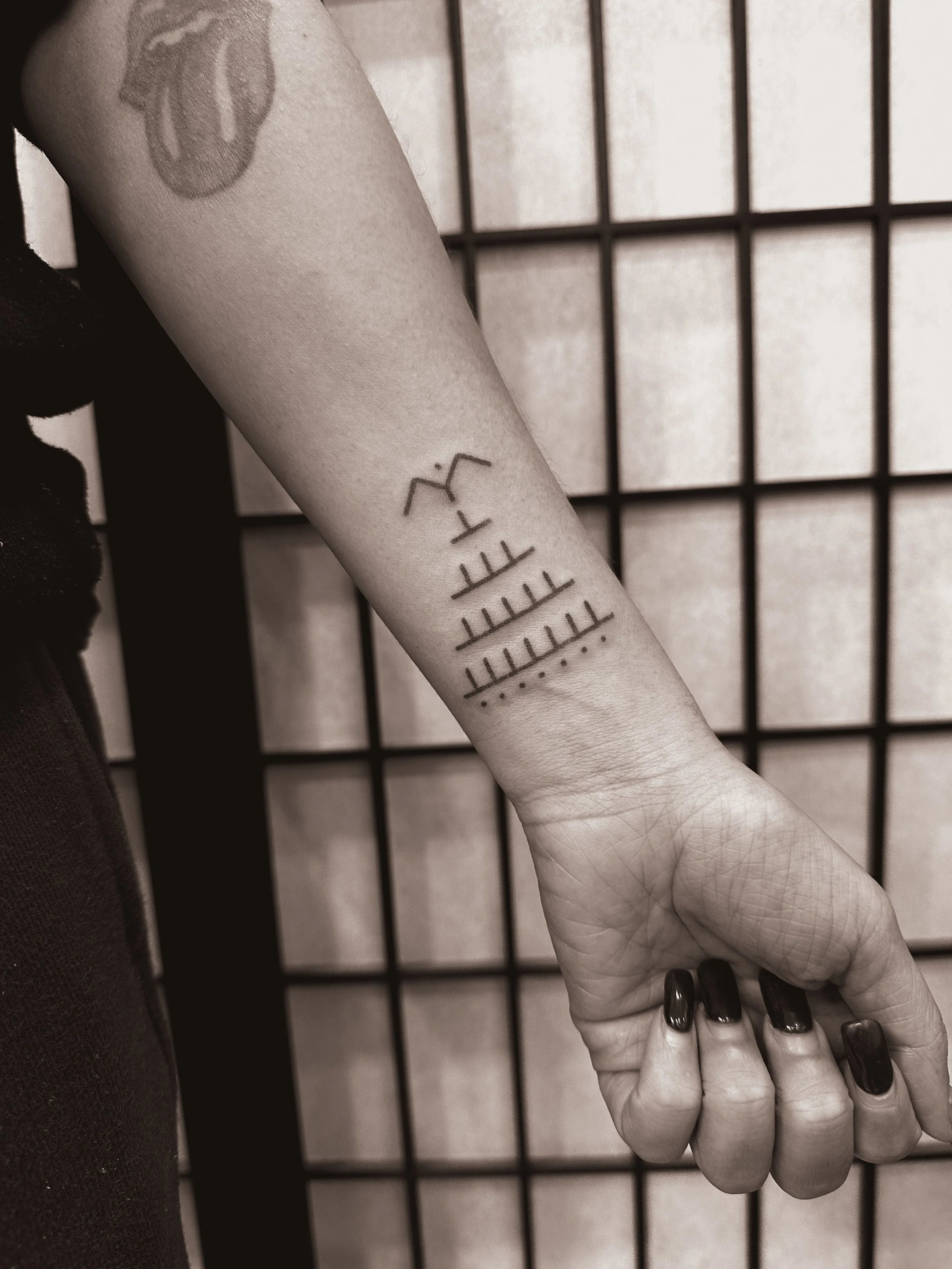 Jurrah Clarita, Kappi Marks, Studio Sunny, handpoked tattoos Sydney, hand poked markings, Filipino tattoos, batek, batok, tatak, magick sigils, intentional markings, women-owned studio space, Pyrmont Sydney NSW