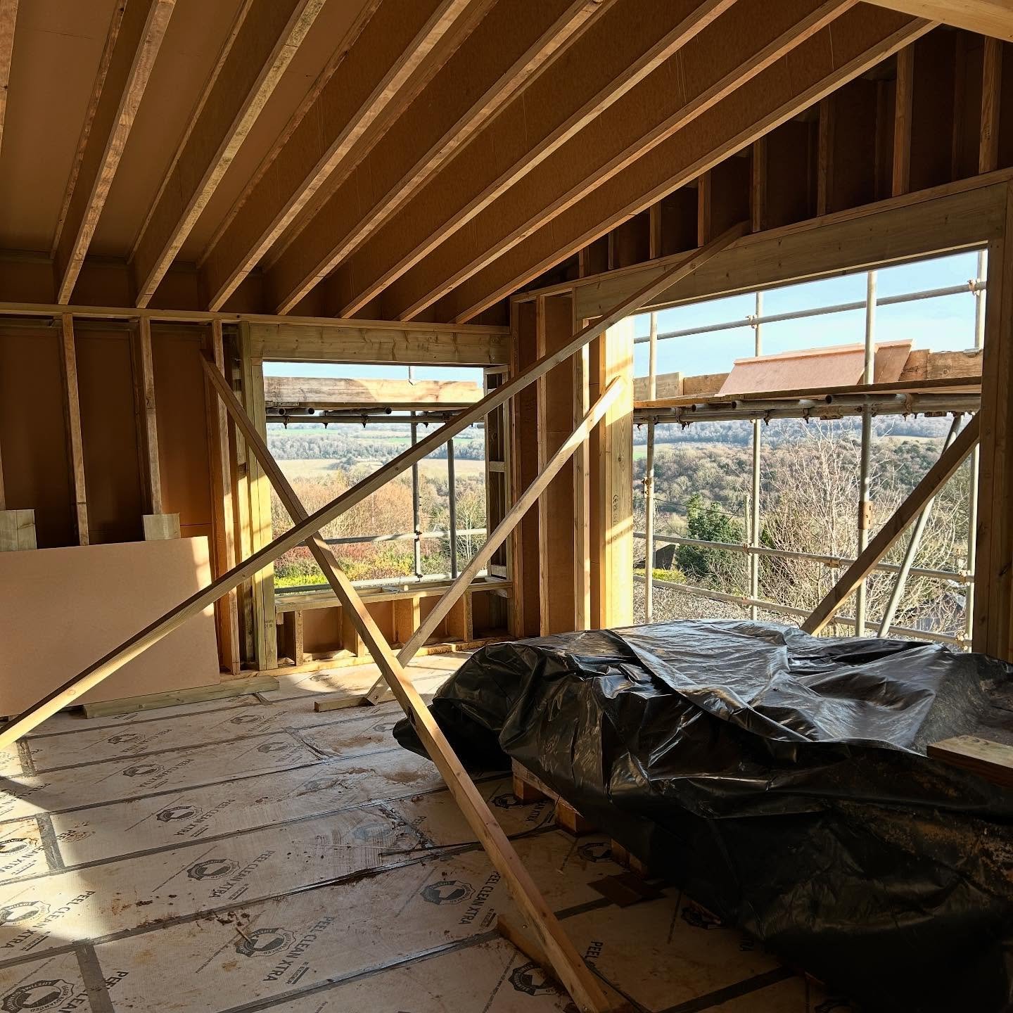 Excited to be involved in this project from the very start. It&rsquo;s always fascinating to see the bones of a building before it all comes together. Watch this space! 

#interiordesign #chilterns #newhousebuild #dreamhomeinthemaking
