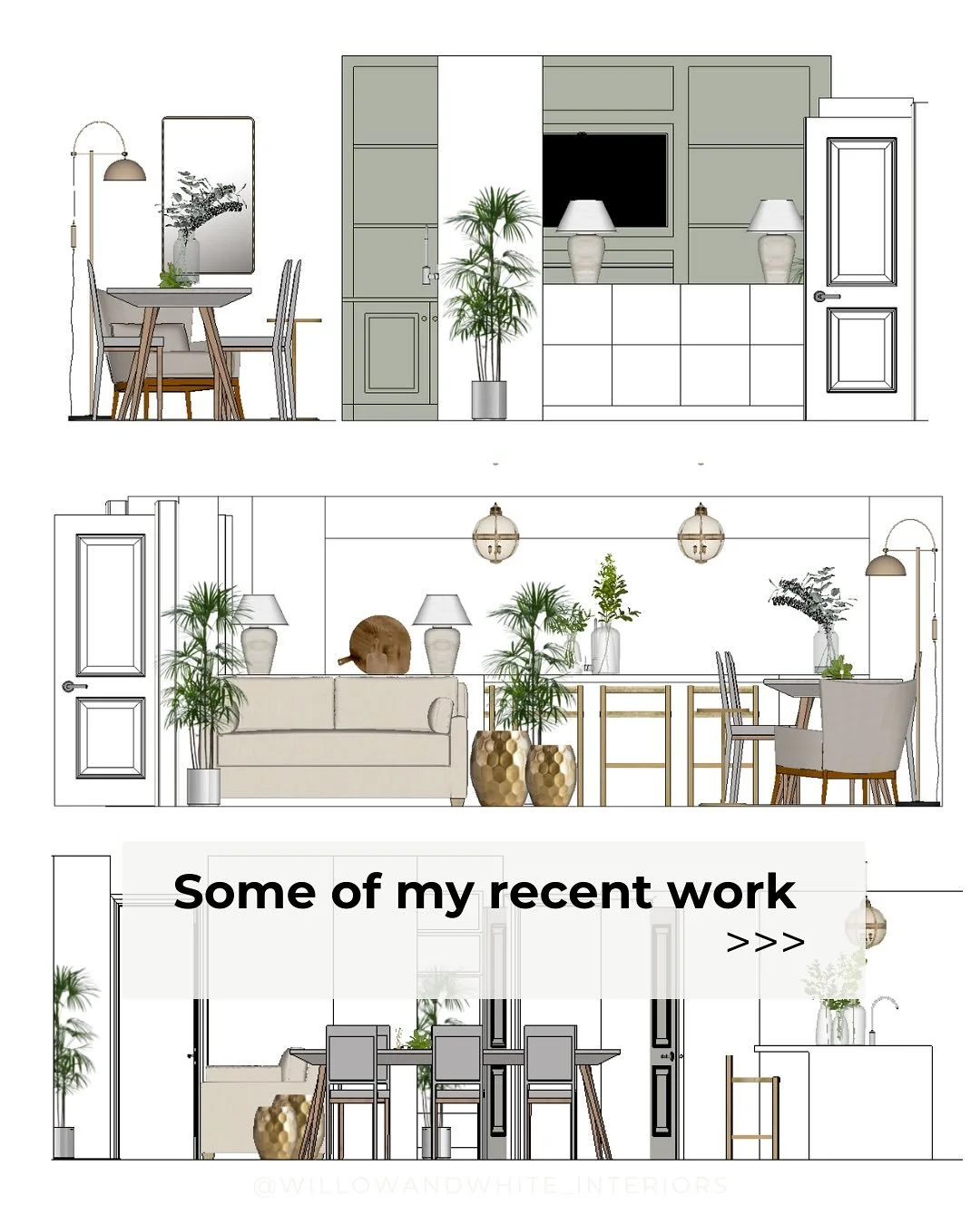 A few highlights from recent projects - all thoughtfully designed for clients who value both style and practicality.

Many of the people I work with have full-on schedules and little time to focus on the details of a design project. They want a home 