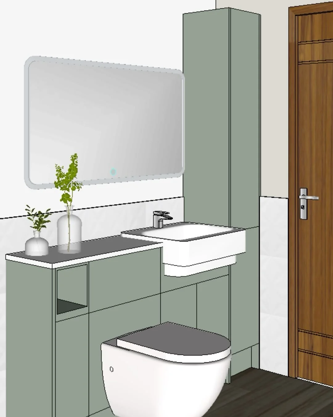 📸 AFTER ➡️ BEFORE

Here are some photos from a recently completed family bathroom project.

The original bathroom featured a huge bath that dominated the room, took ages to fill and didn&rsquo;t have a shower. Storage was limited, the layout was awk