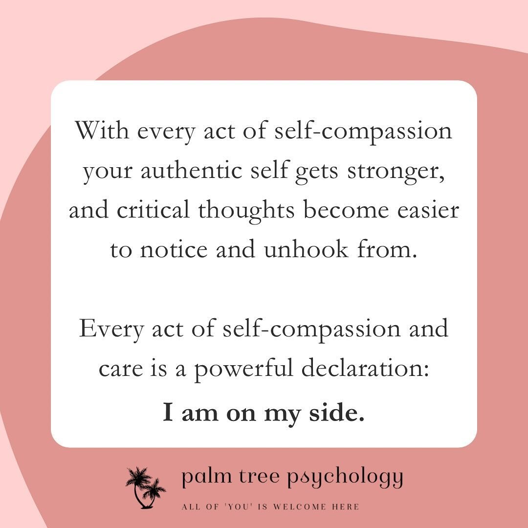 Every act of self-compassion and care is a powerful declaration: I am on my side 🩷

#selfcompassion #act #noticingthoughts #unhook #cognitivediffusion #mentalhealth #selfcare #psychology #wellbeing #mindfulness