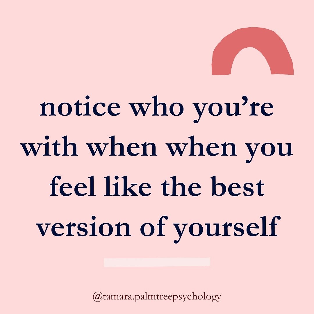Relationships matter. Surround yourself with people that help you to be who you are 😌