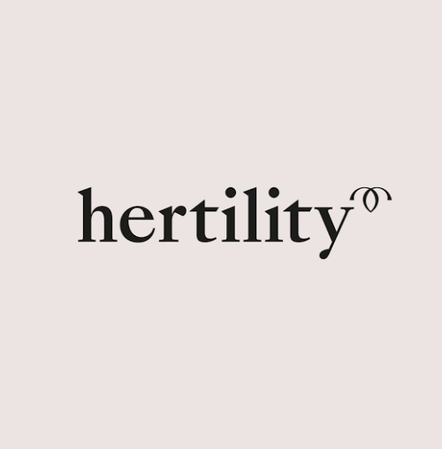 Hertility Health company logo representing Ella Pomfret's clinical partnership and role as an in-house fertility consultant.
