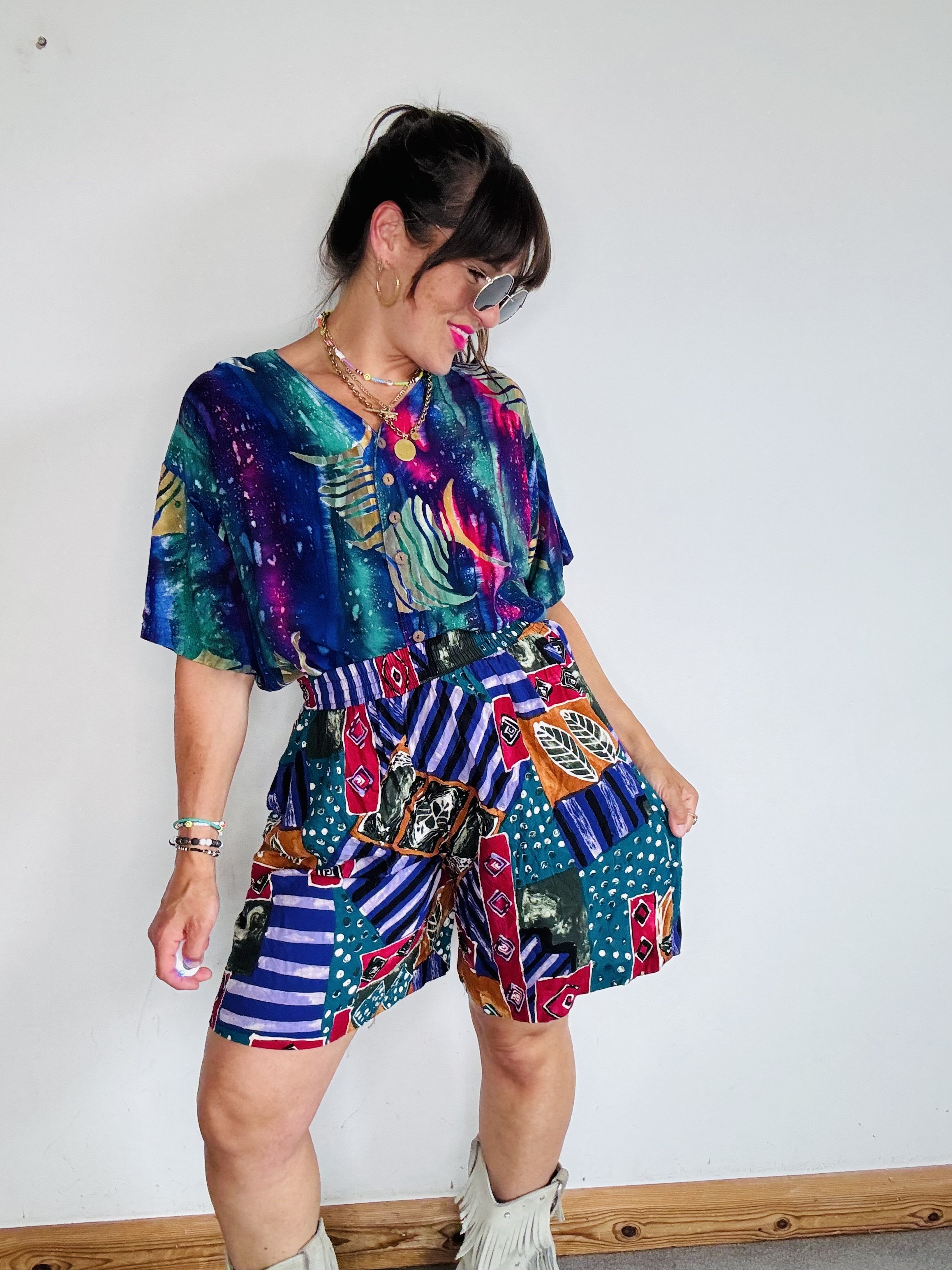 Amazing colourful abstract shorts