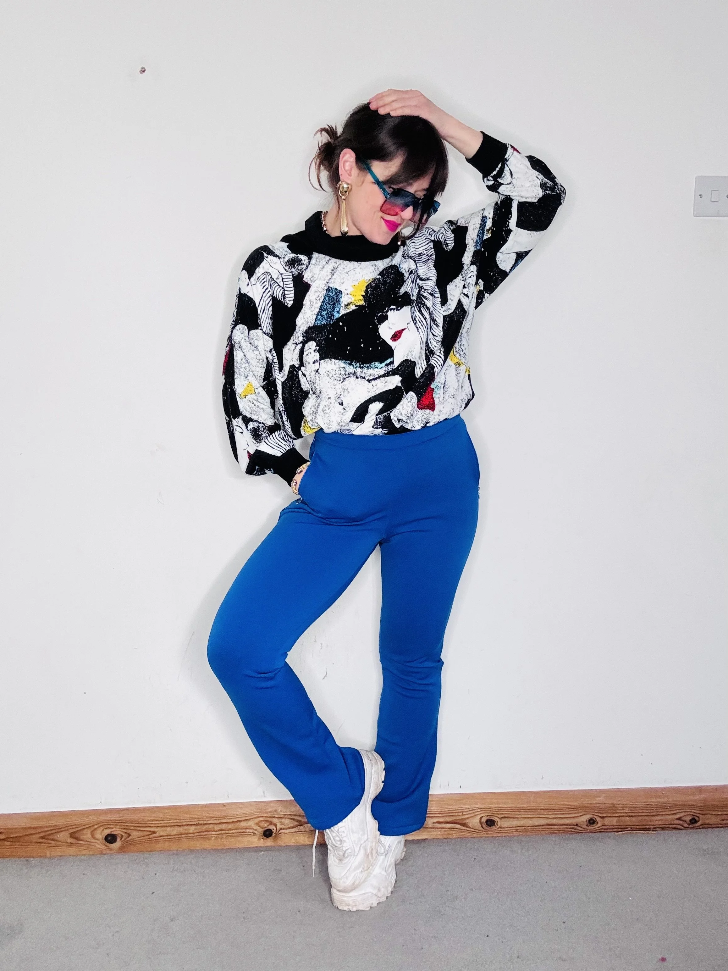 High waisted Fila trousers