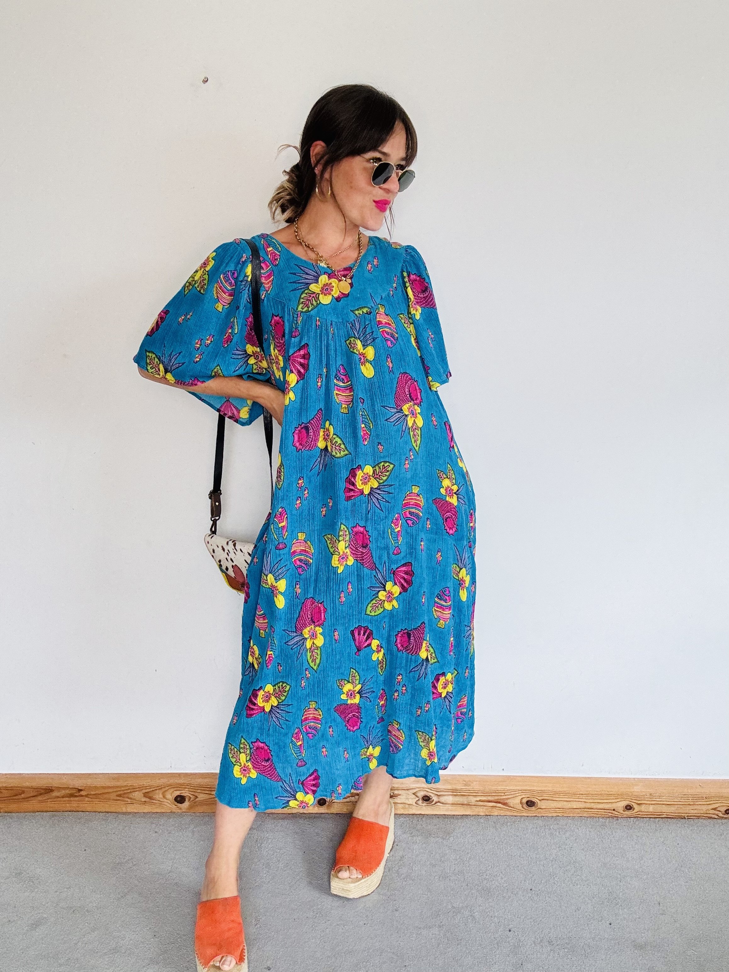 Wonderful 80’s fishy smock dress