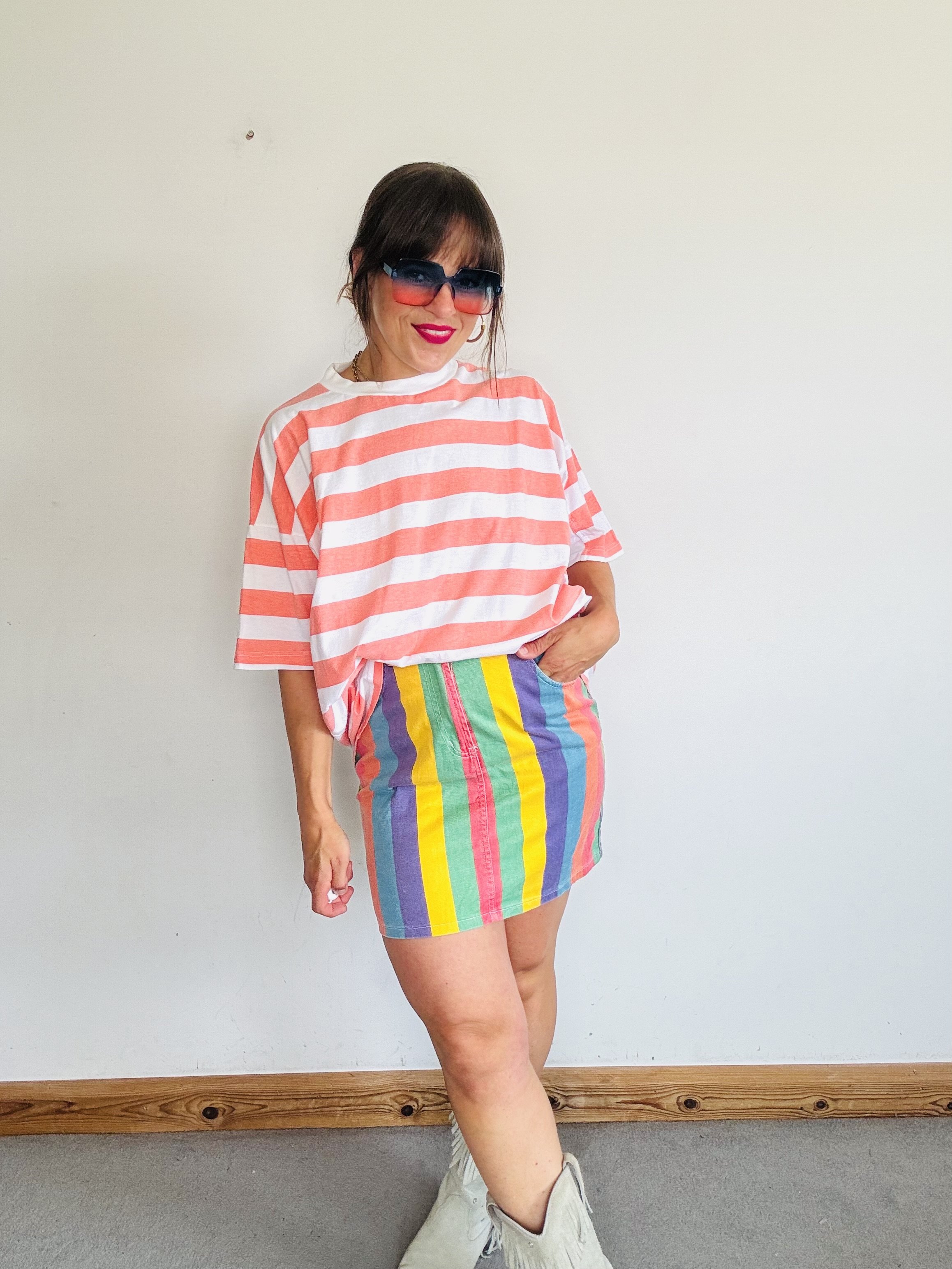 Very cool 80’s TODAYS rainbow skirt