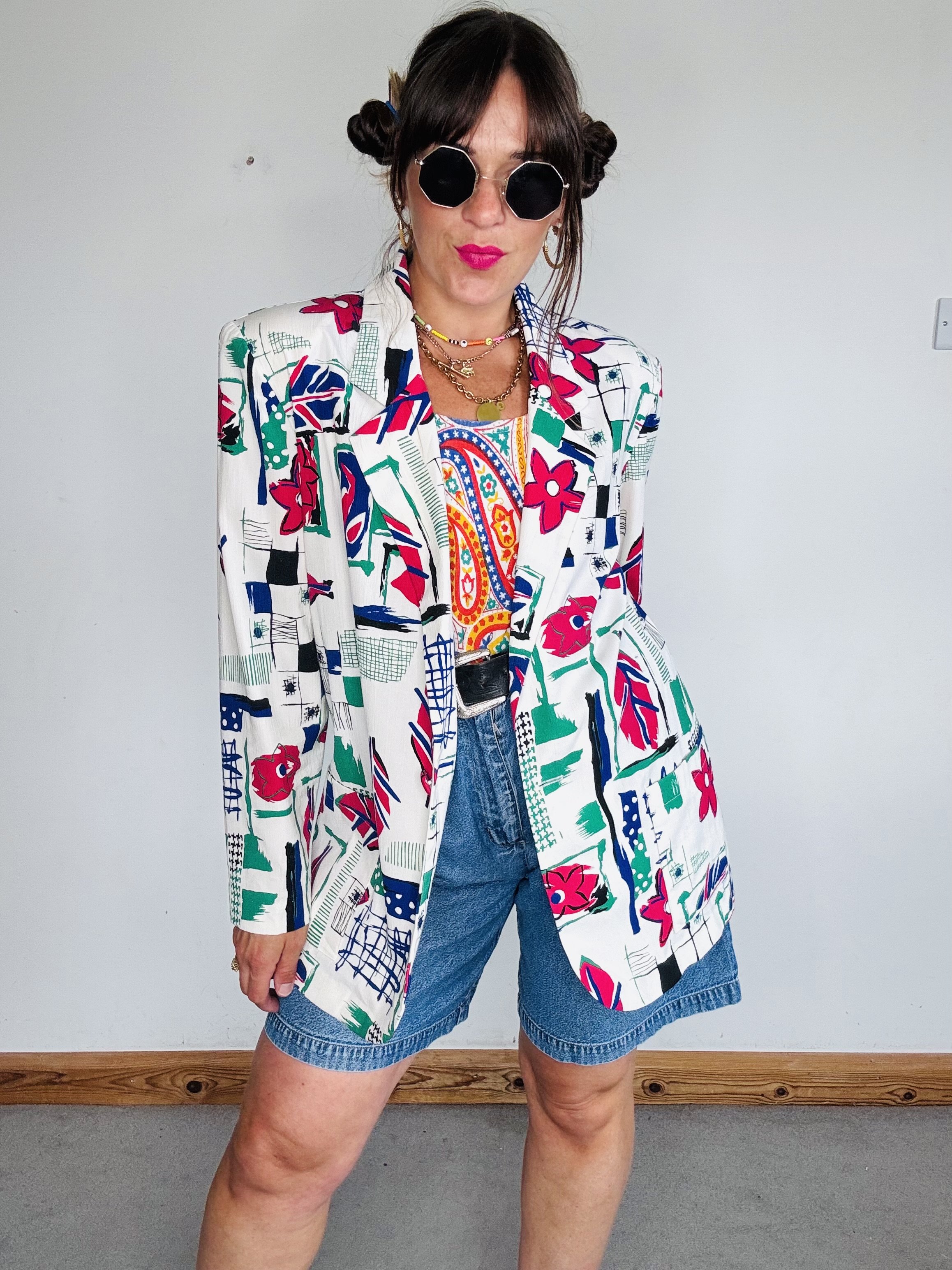Very cool crazy 90’s CLAUDE USA blazer