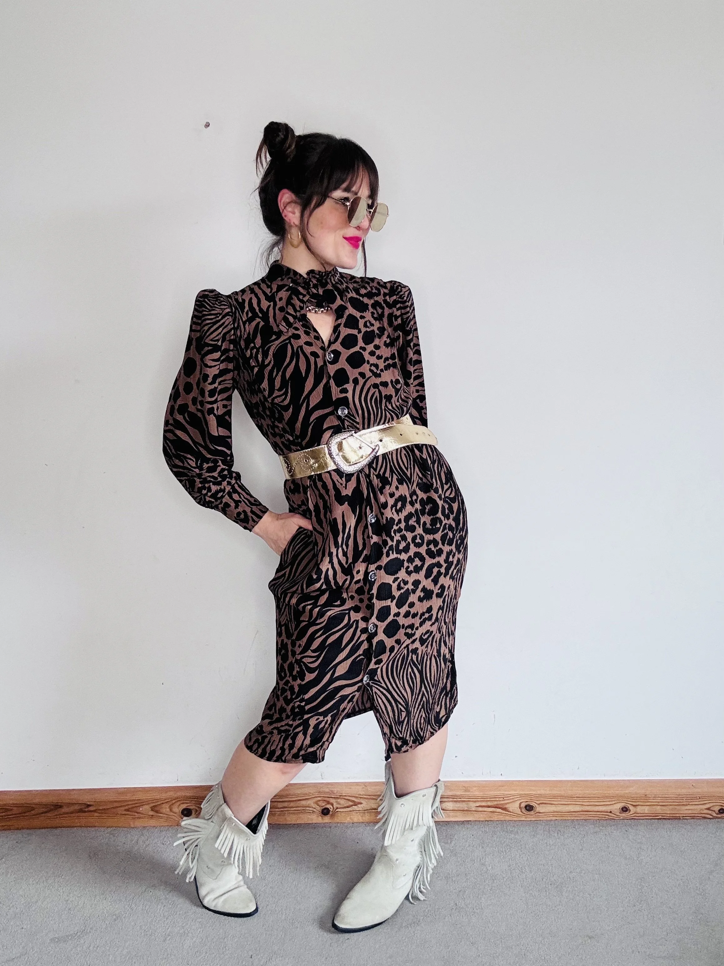 Incredible 80’s leopard dress