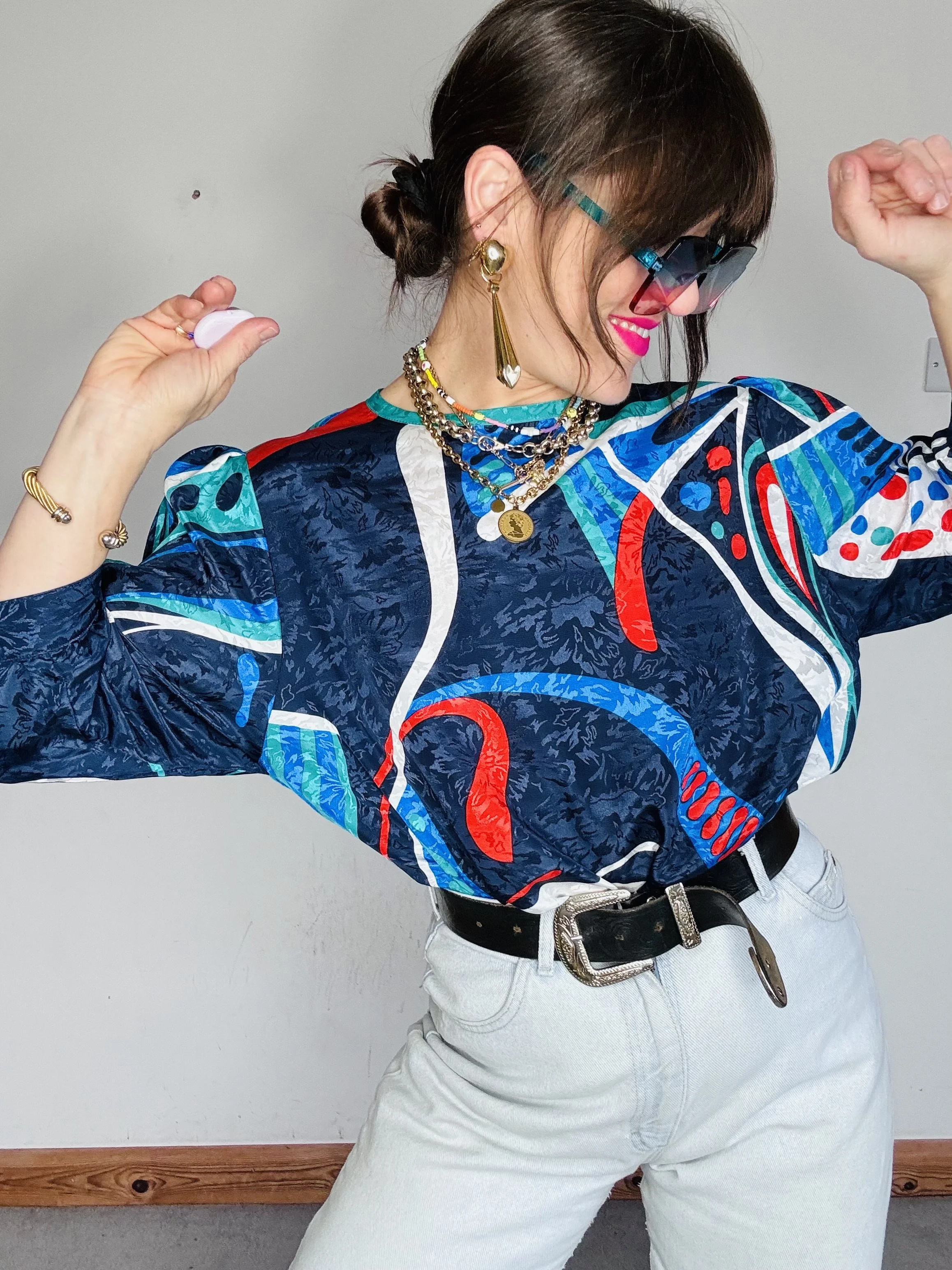 Crazy 80’s JANINA SCHRECK blouse