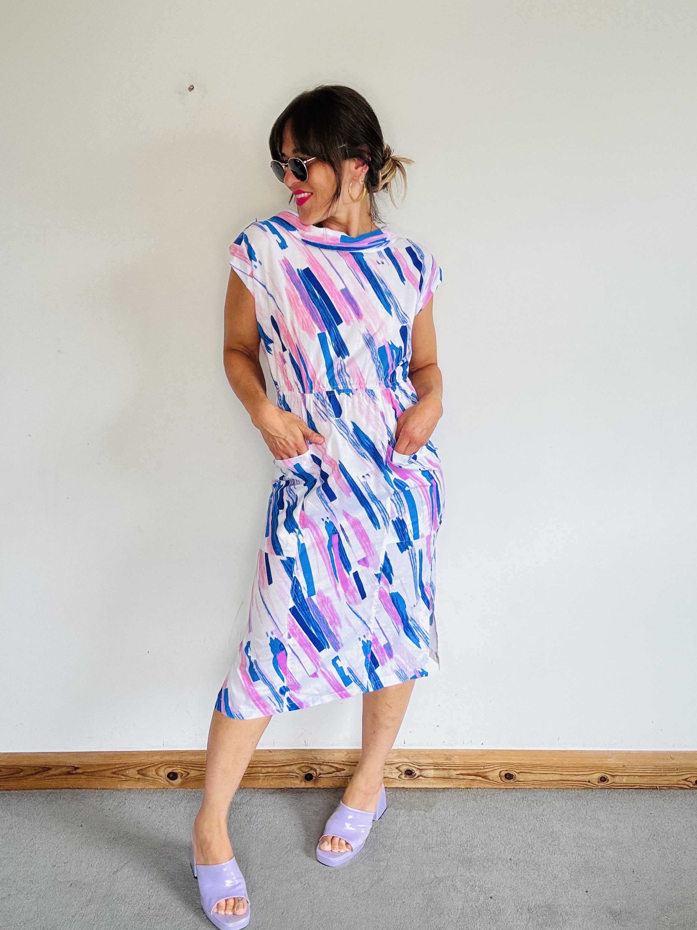 Amazing 80’s brush strokes dress