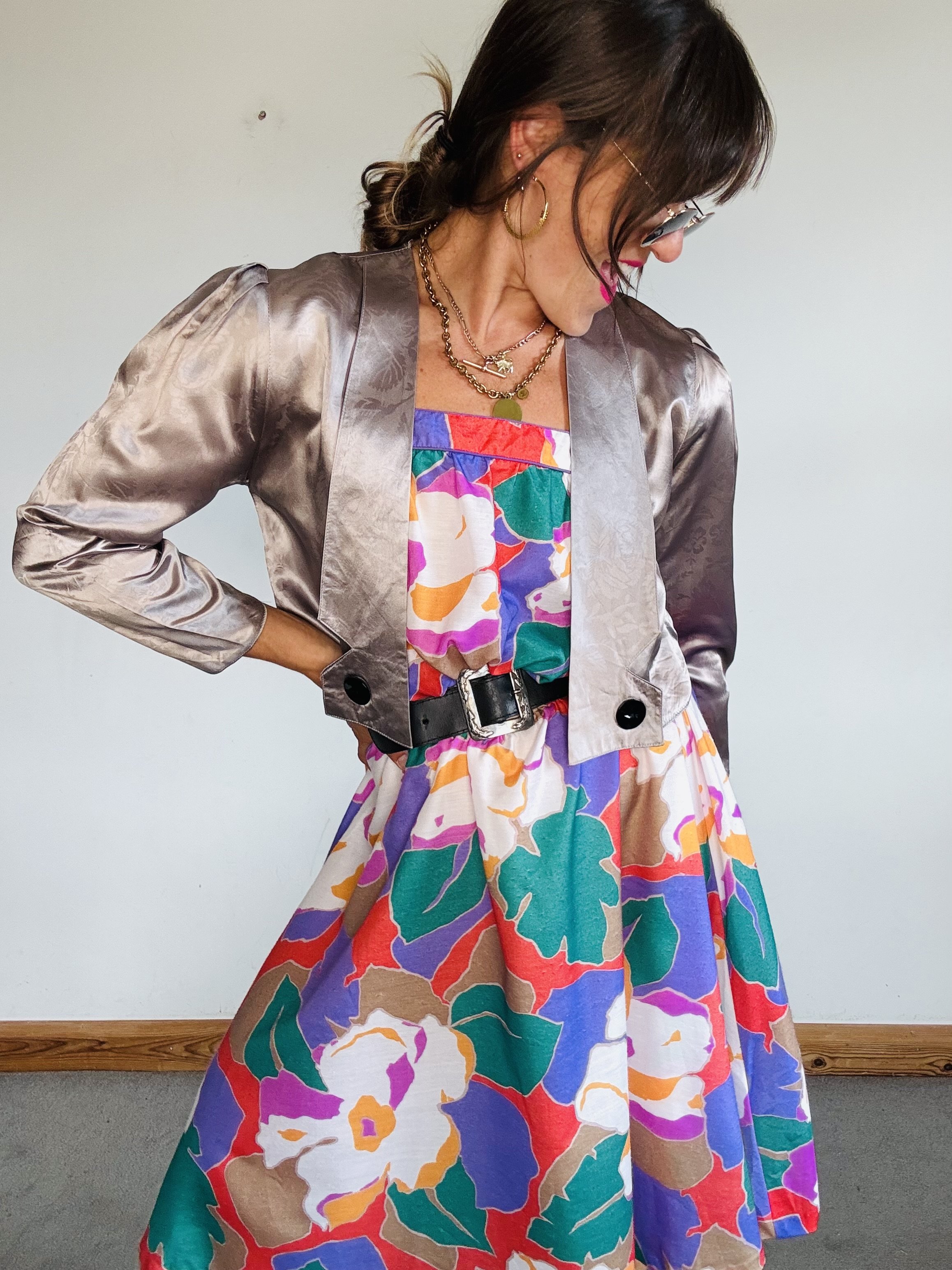 Silver 80’s jacket