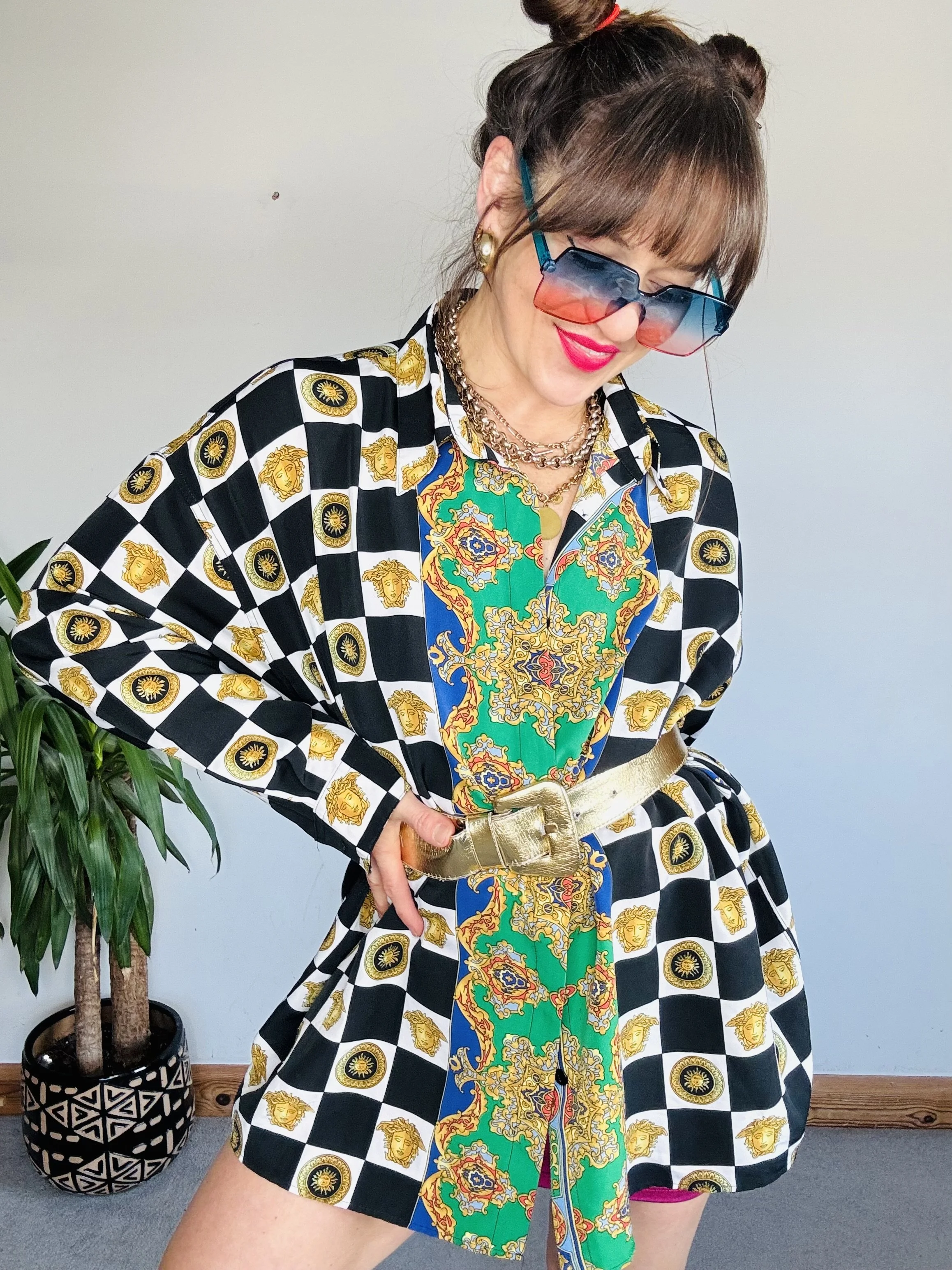 Versace style crazy tunic