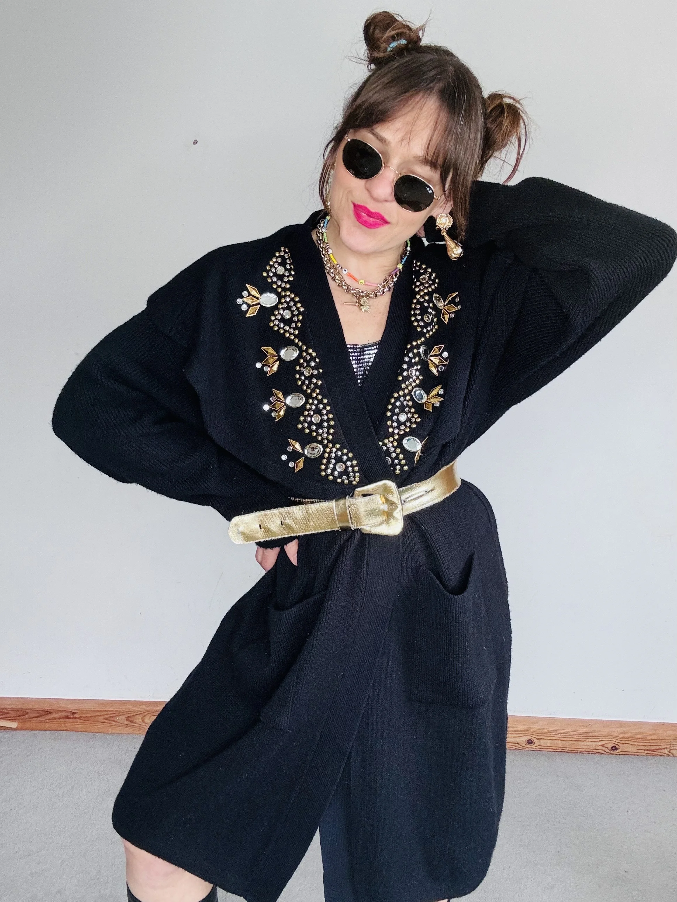 Exceptional 80’s embellished cardigan