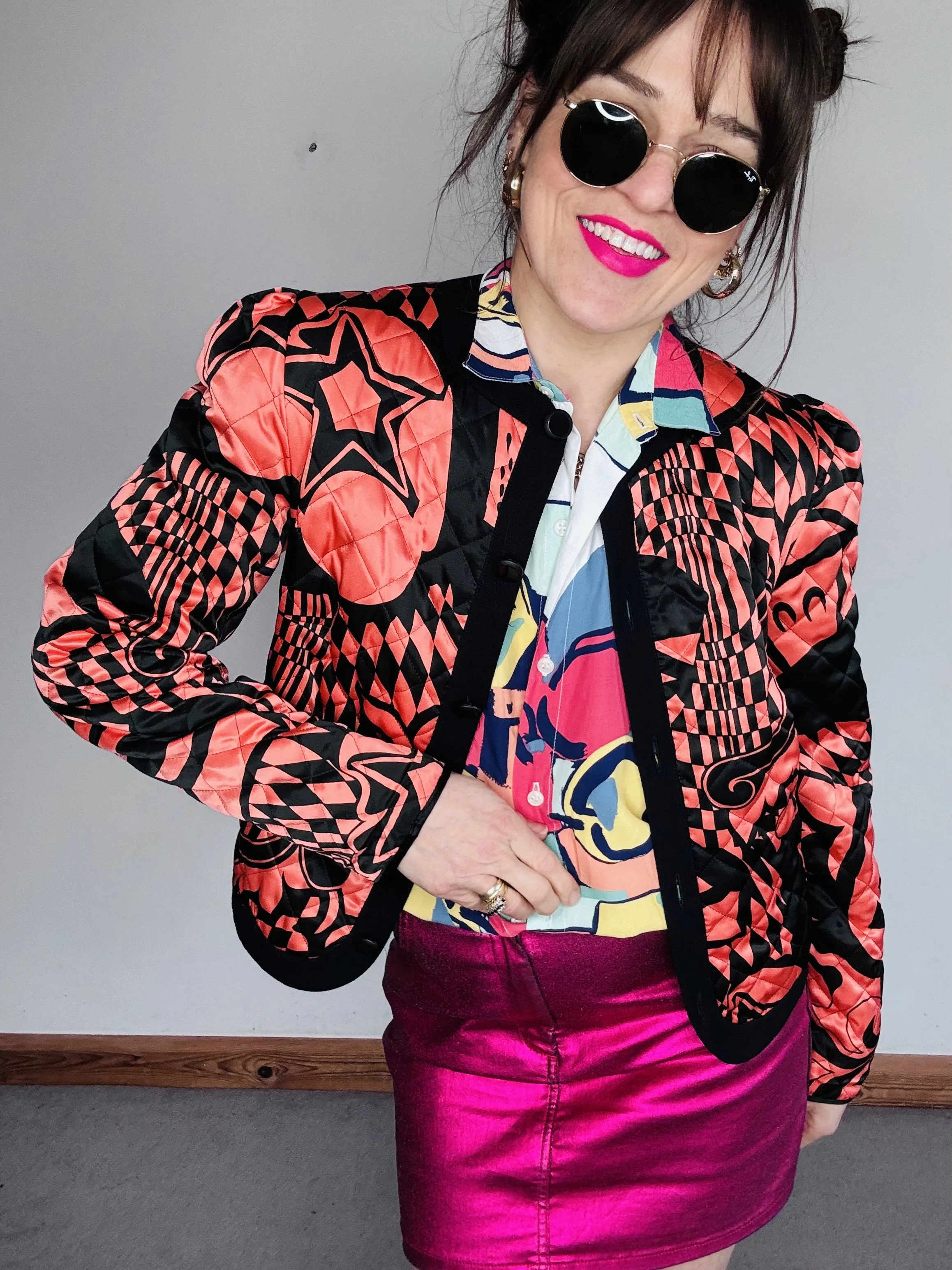 Wonderful celestial quilted HABDOB blazer