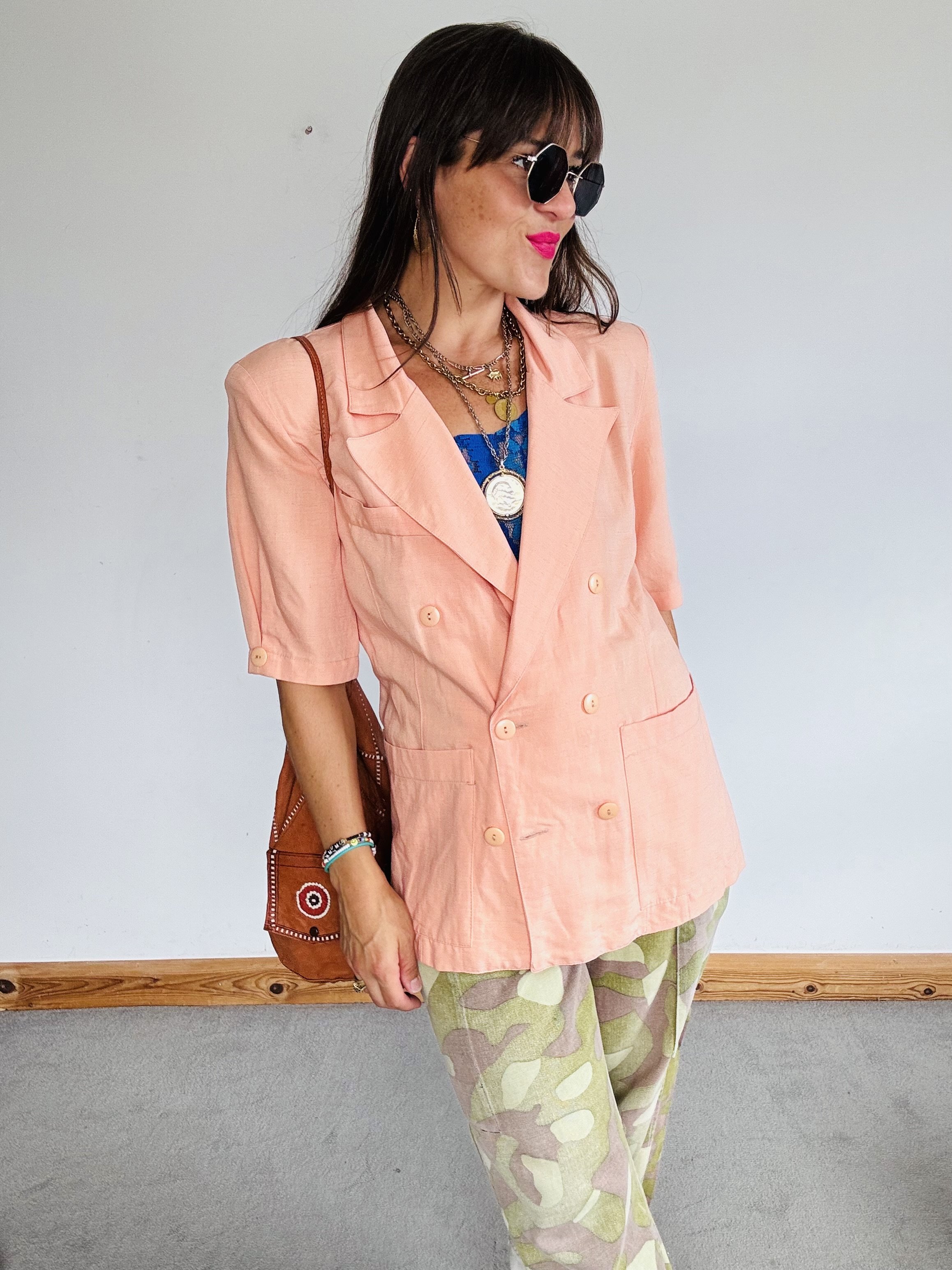 Dreamy 80’s peach OFF DUTY blazer