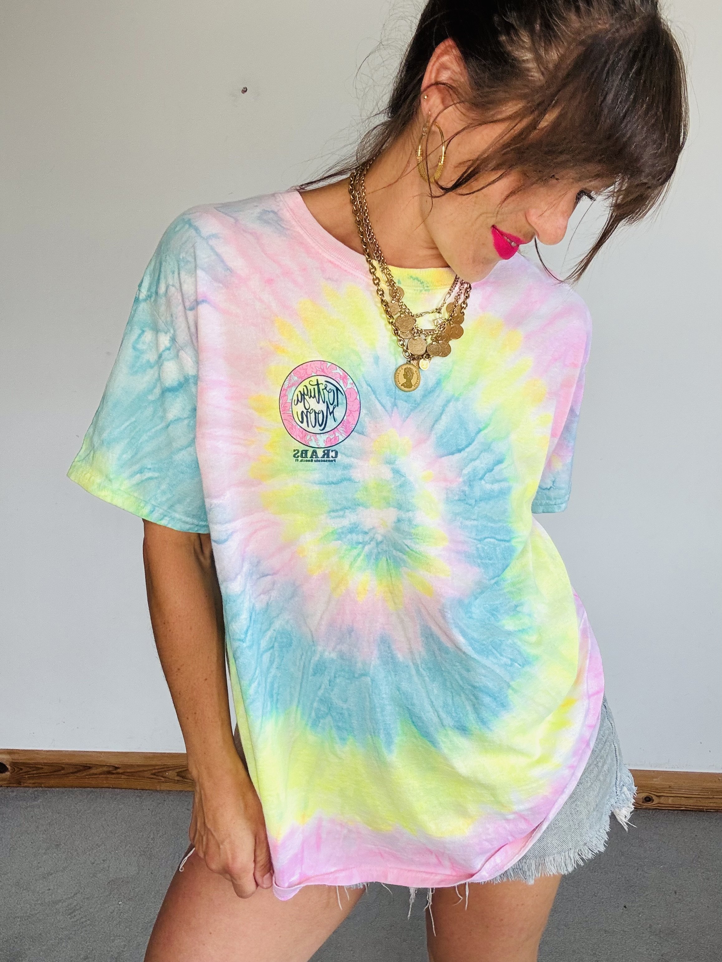 Amazing neon tie dye tee