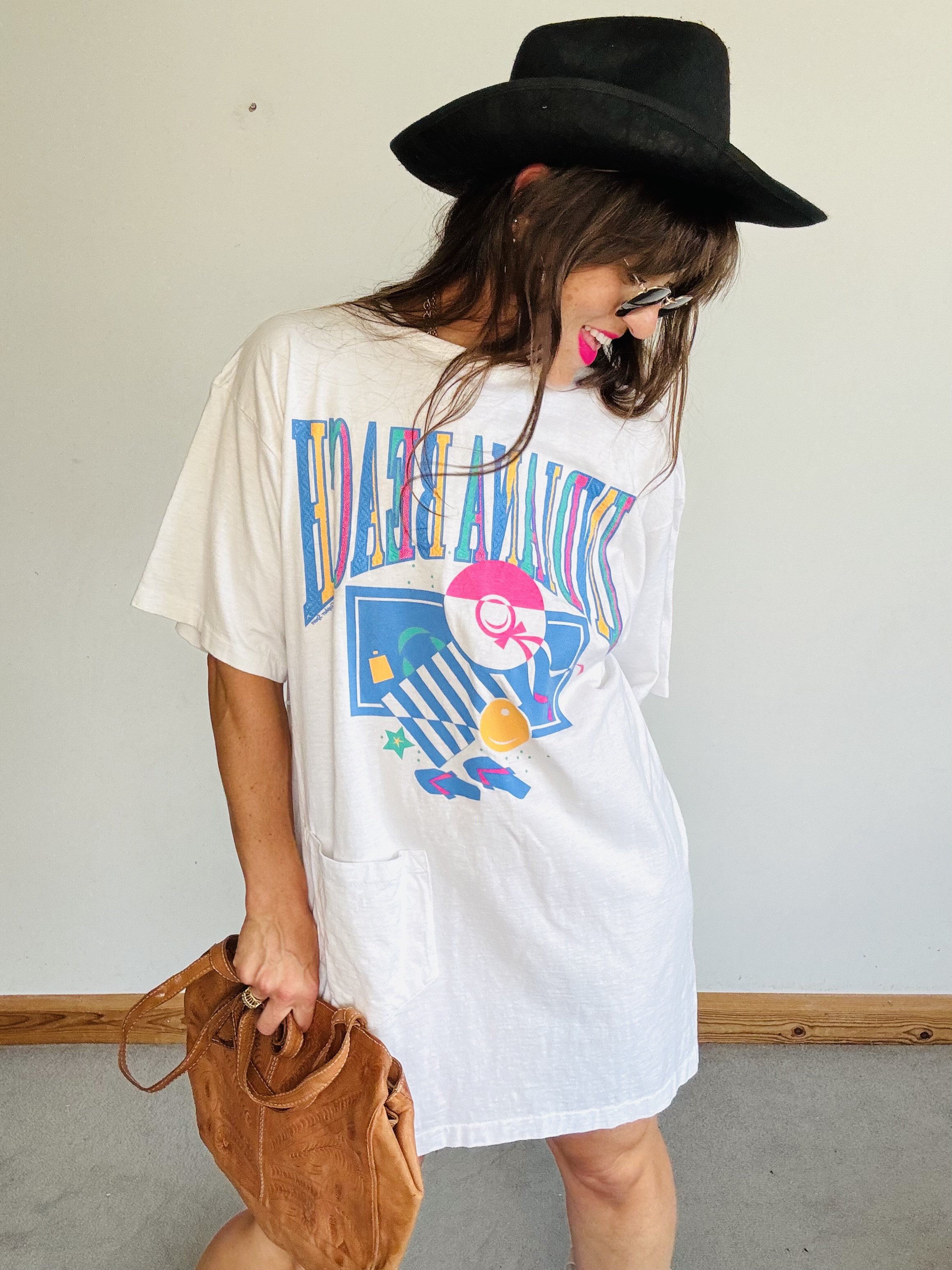 Amazing 80’s Indiana Beach t-shirt dress