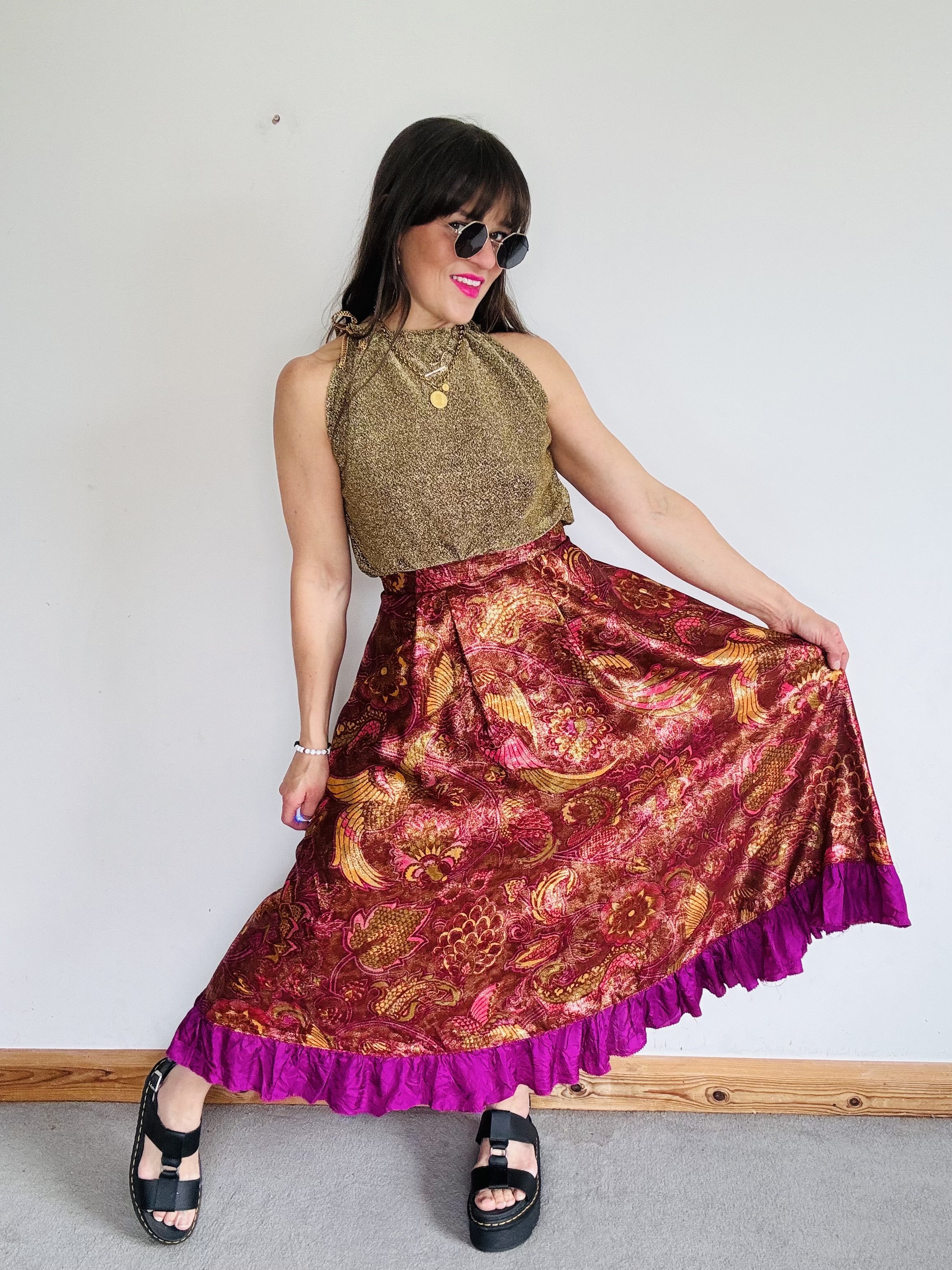 Incredibly special rare 1960s metallic skirt
