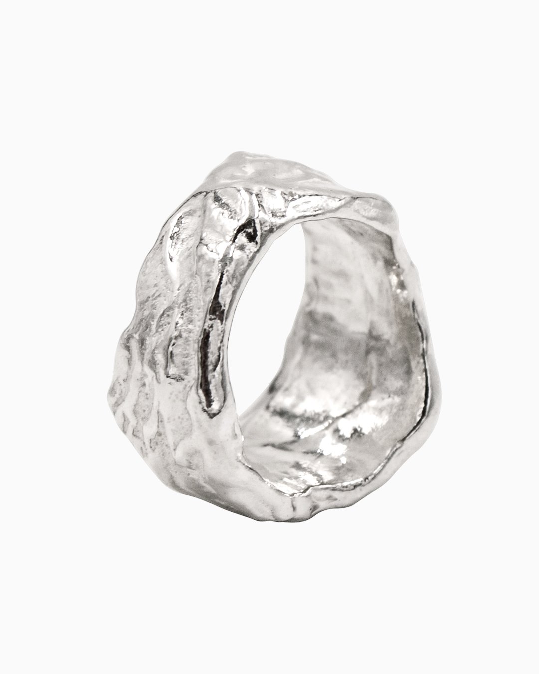 Silver Ring II. Contemporary jewellery, handmade in London by Nattie Jewellery.