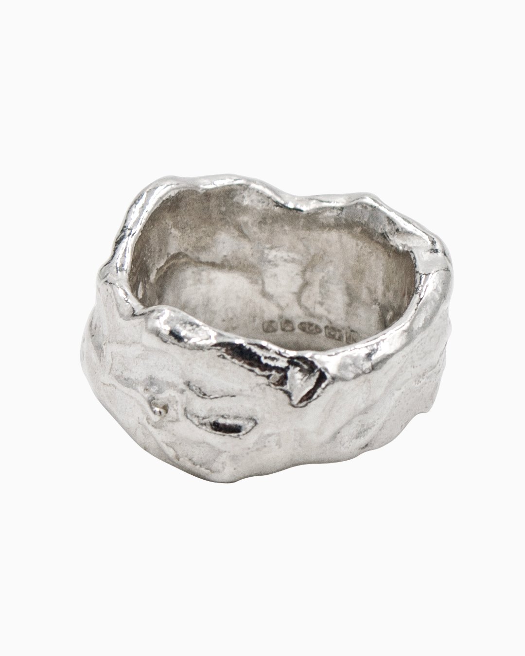 Silver Ring II. Contemporary jewellery, handmade in London by Nattie Jewellery.