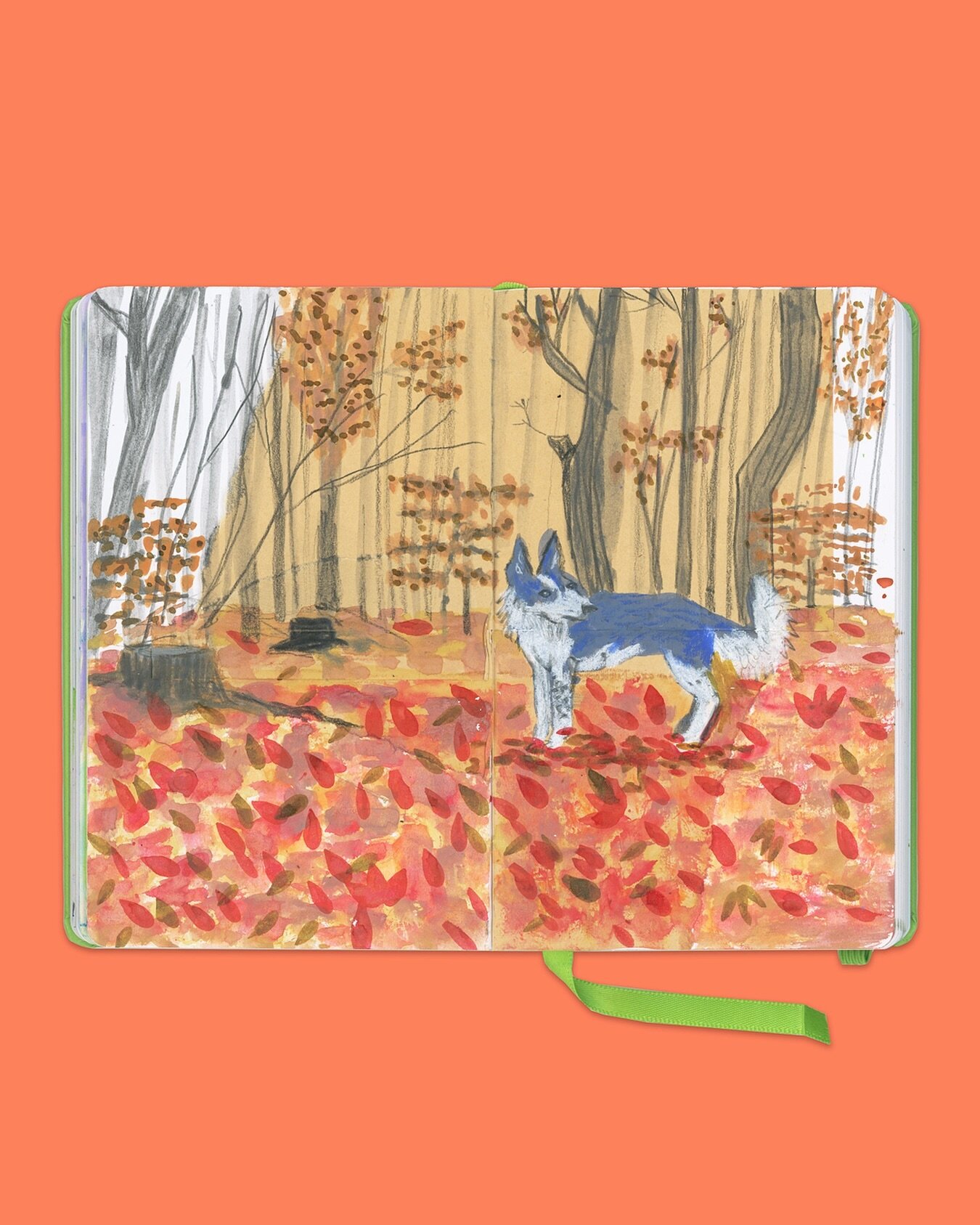 ✏️ Sketchbook Chronicles:

🌲 A look into my sketchbook as Jip&rsquo;s favourite place comes to life among autumn leaves. 🍁

Even though we step into spring, the autumn colours continue to dance in my mind. I can never have enough of autumn; it&rsqu
