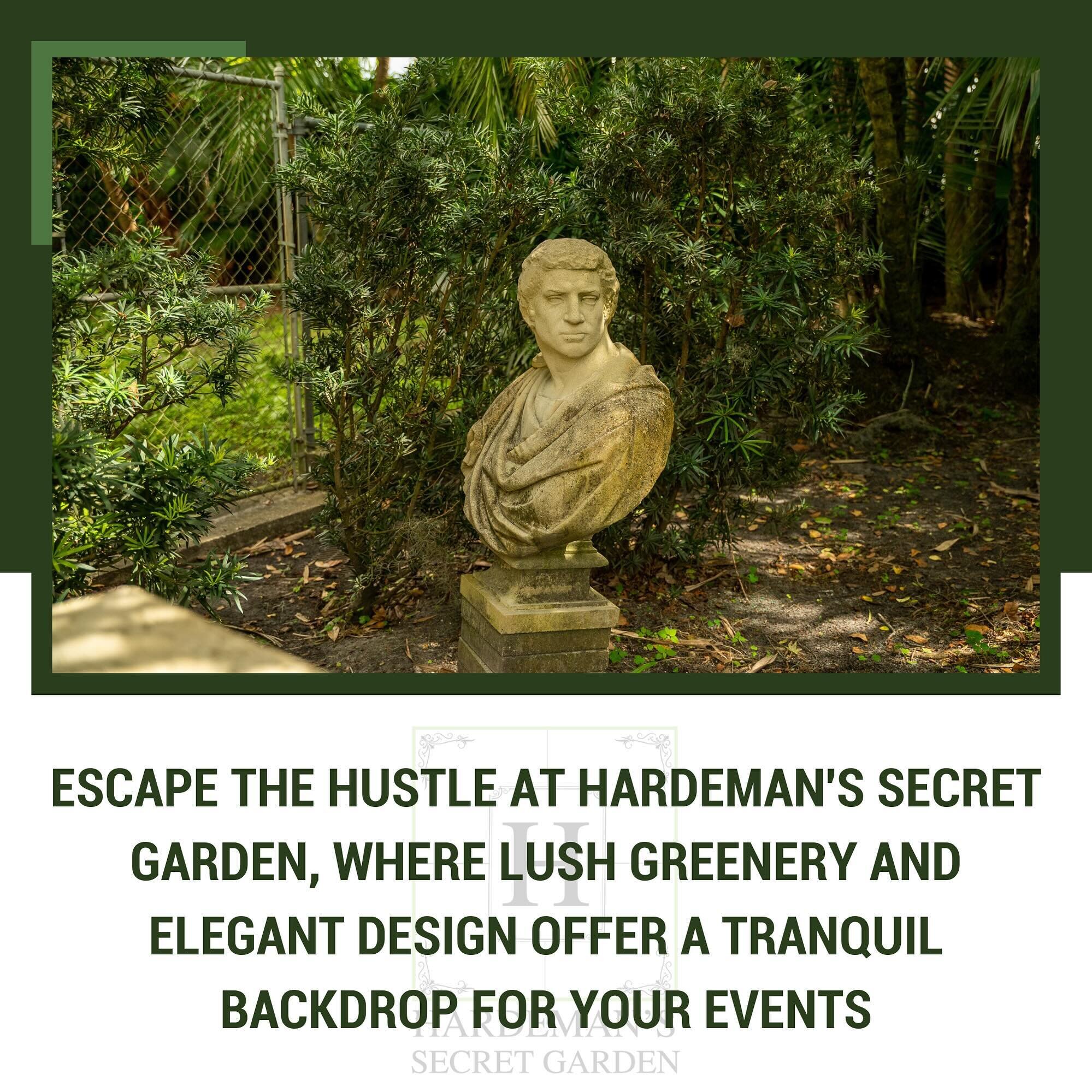 Escape the urban hustle at Hardeman&rsquo;s Secret Garden, where lush greenery and elegant design offer a tranquil backdrop for your events!

https://www.hardemanssecretgarden.com/
#hardemanssecretgarden #weddings #weddingreceptions #weddingvenue #we