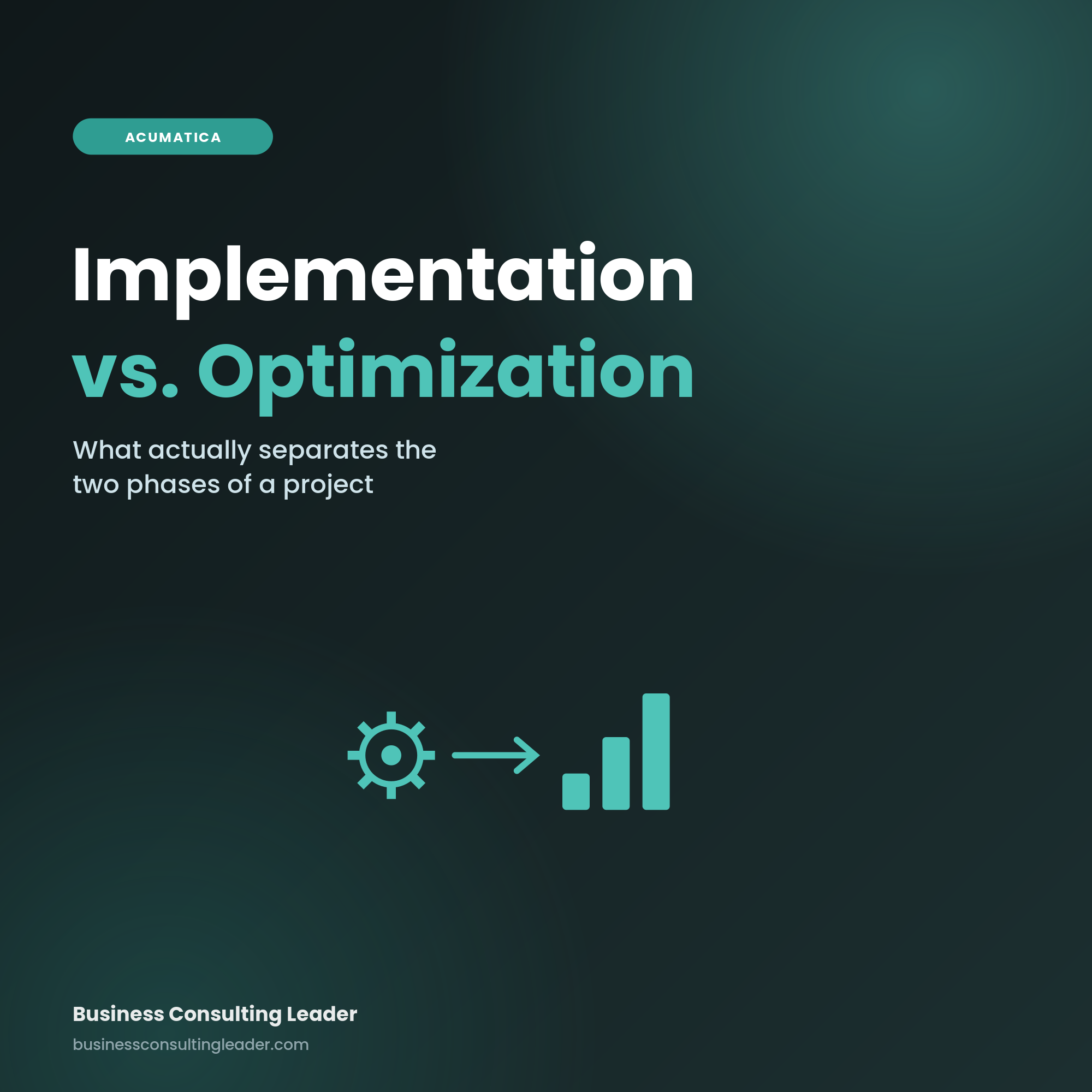 Implementation vs. Optimization in Acumatica: What's the Difference?